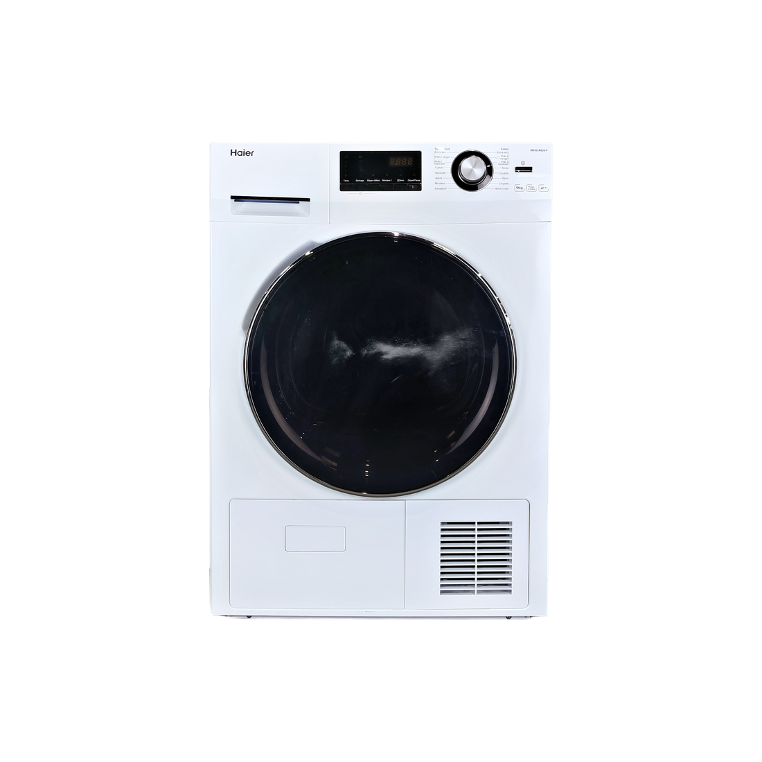 Seche-Linge Pompe À Chaleur 9 kg Reconditionné HAIER HD90-A636 : vue de face