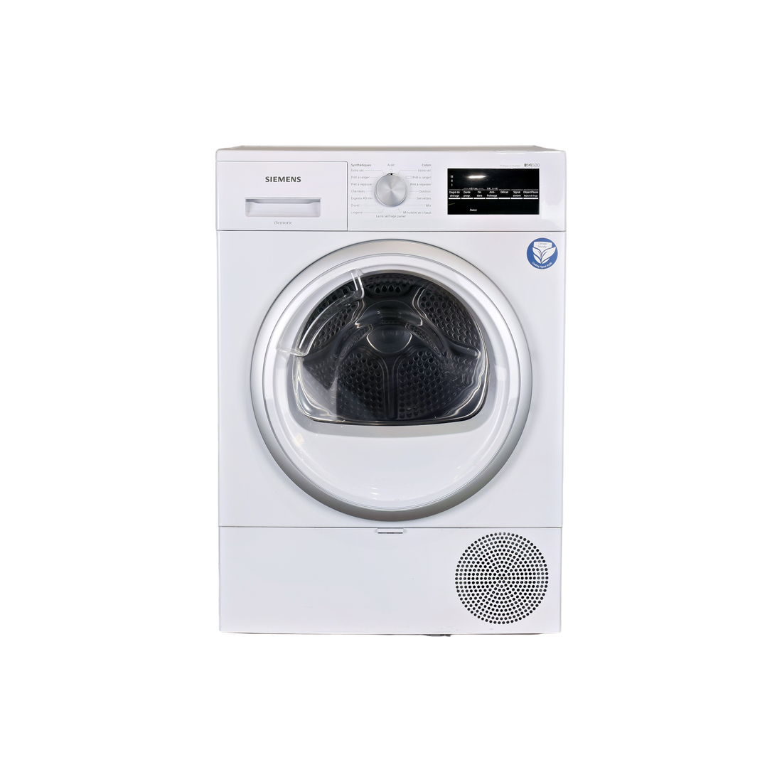 Seche-Linge Pompe À Chaleur 8 kg Reconditionné SIEMENS WT47RT08FF : vue de face