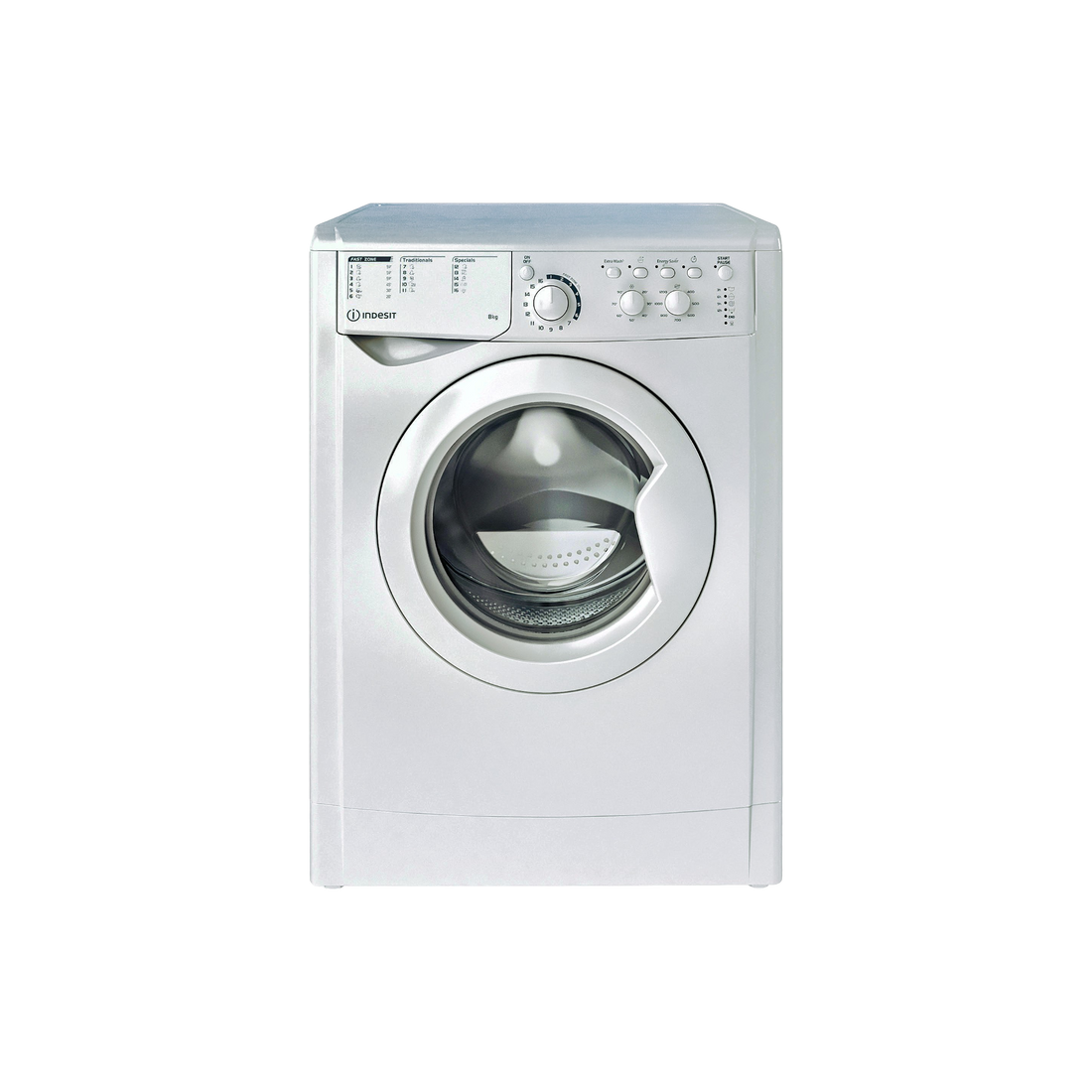 Lave-Linge Hublot 8 kg Reconditionné INDESIT EWC81251WEUN : vue de face