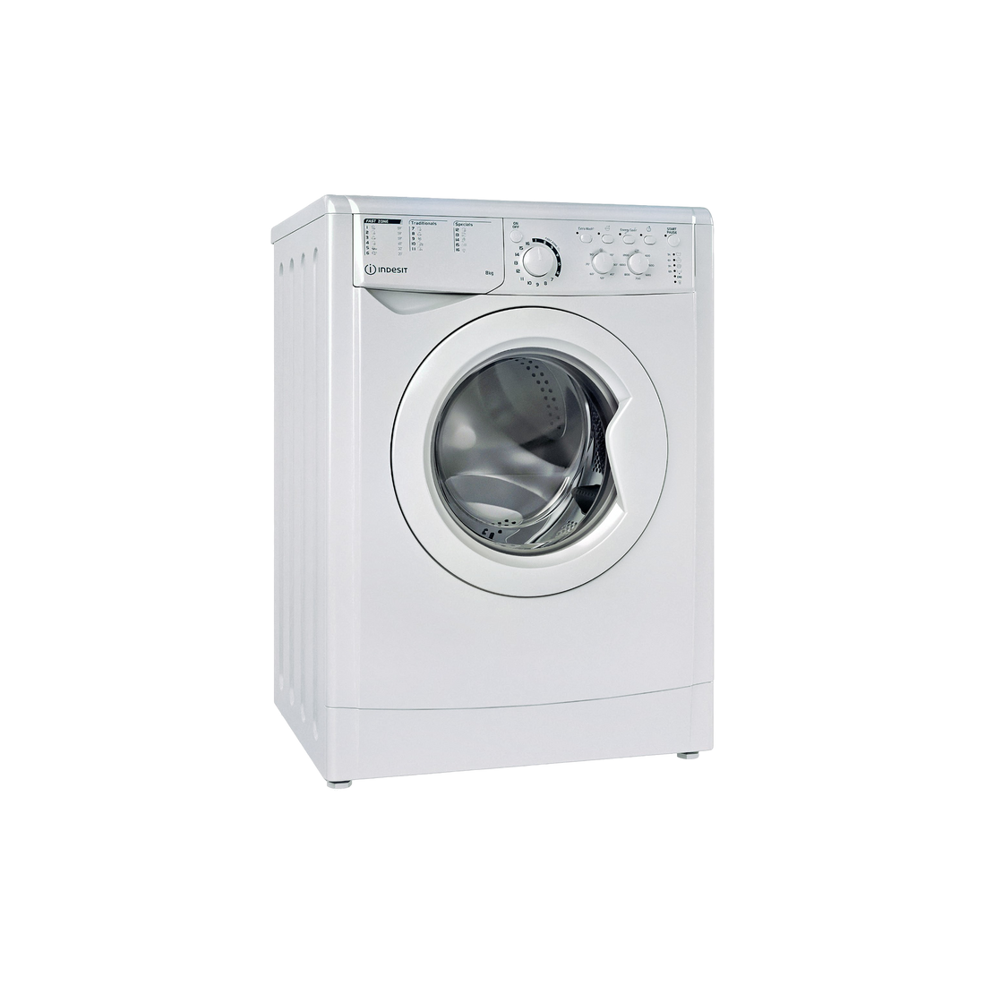 Lave-Linge Hublot 8 kg Reconditionné INDESIT EWC81251WEUN : vue du côté droit