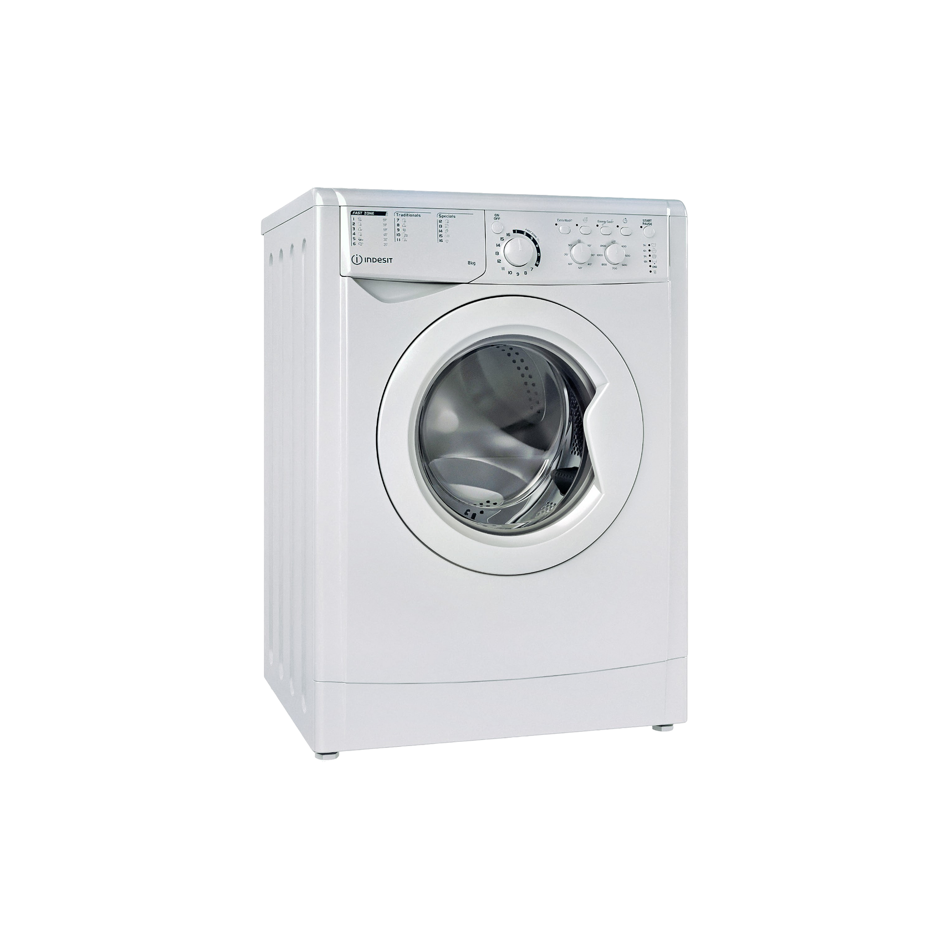Lave-Linge Hublot 8 kg Reconditionné INDESIT EWC81251WEUN : vue du côté droit