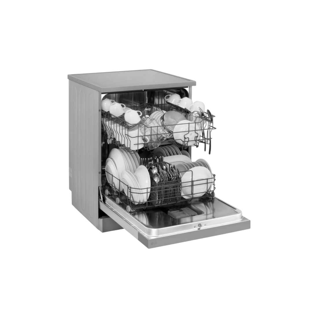Lave-Vaisselle Encastrable 13 Cvts Reconditionné LG DF030FL : vue du côté gauche