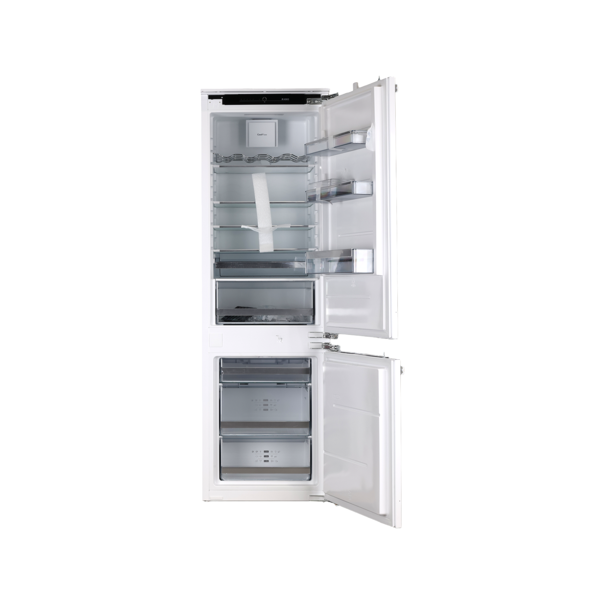 Réfrigérateur Encastrable 248 L Reconditionné ASKO RFN31831EI : vue de l'intérieur