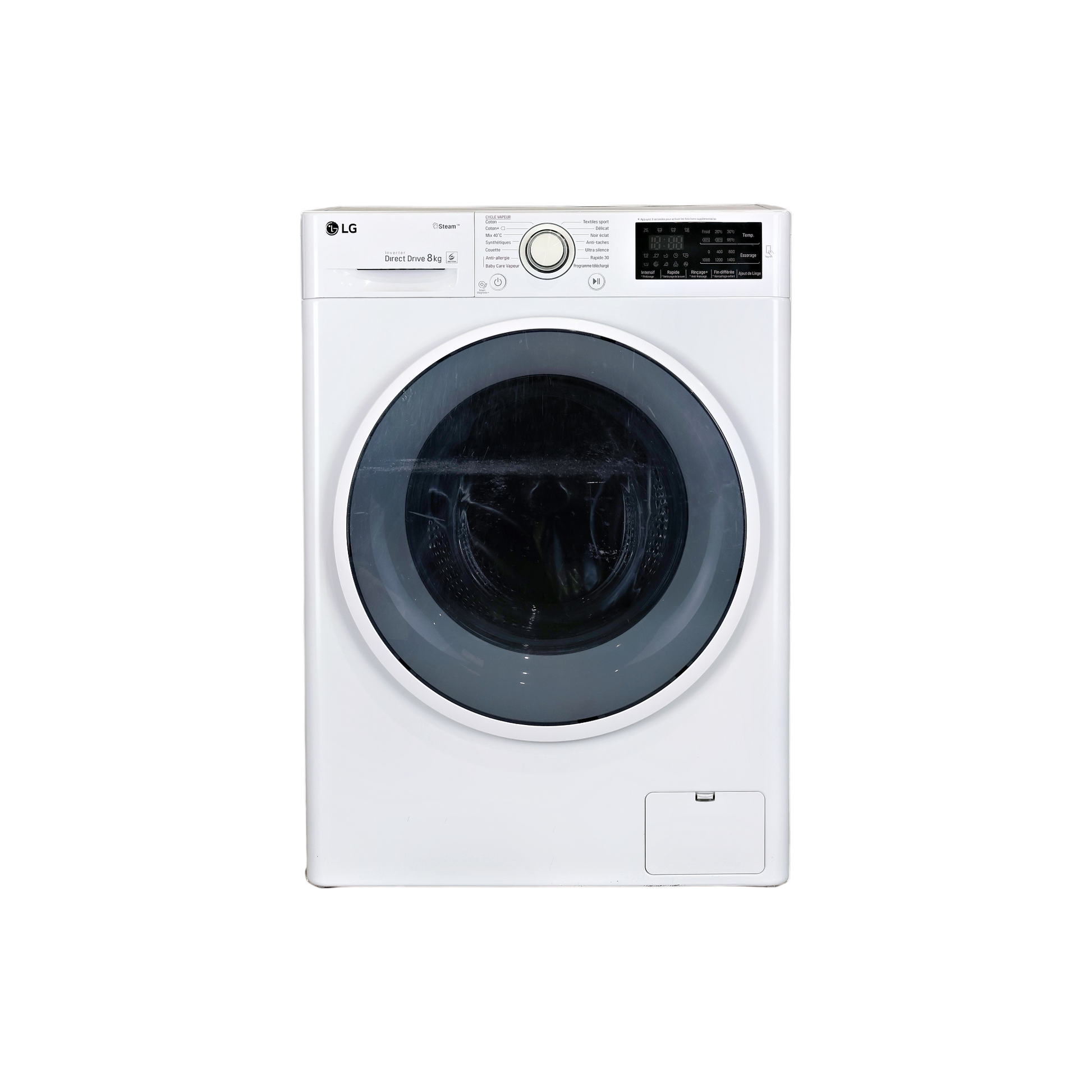 Lave-Linge Hublot 8 kg Reconditionné LG F84C40WHS : vue de face