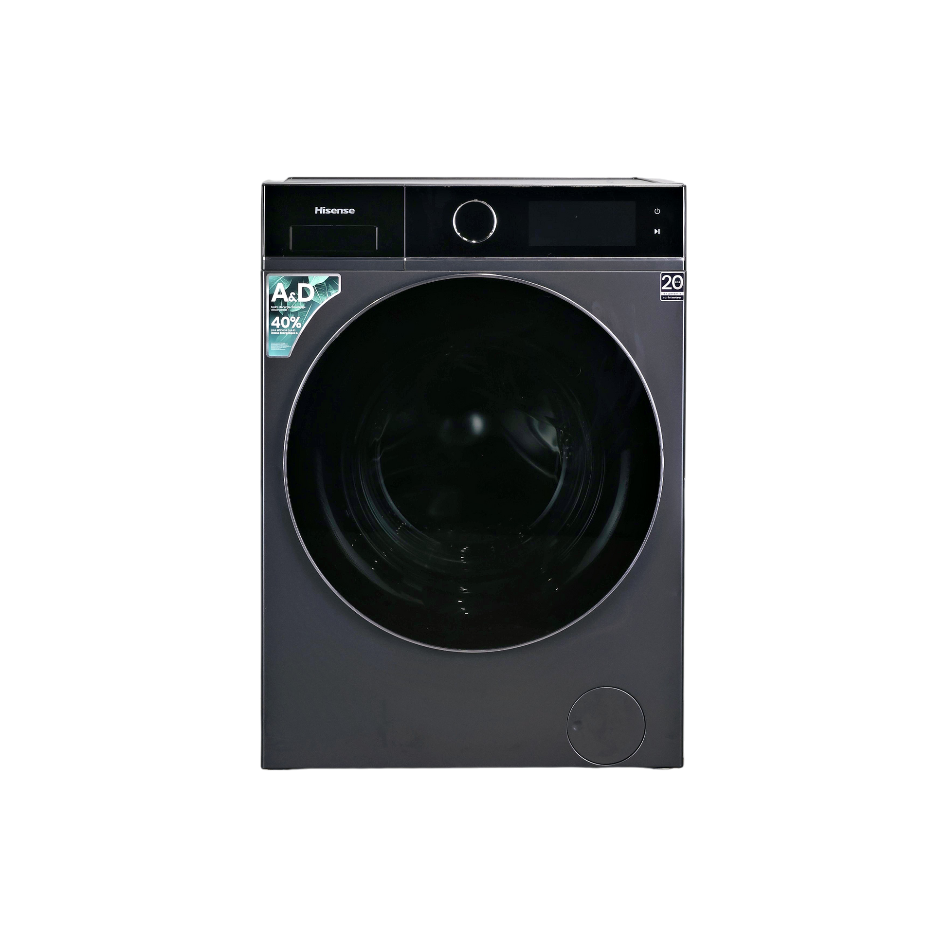 Lave-Linge Sechant 10.5 kg Reconditionné HISENSE WD5I1045BBQ : vue de face