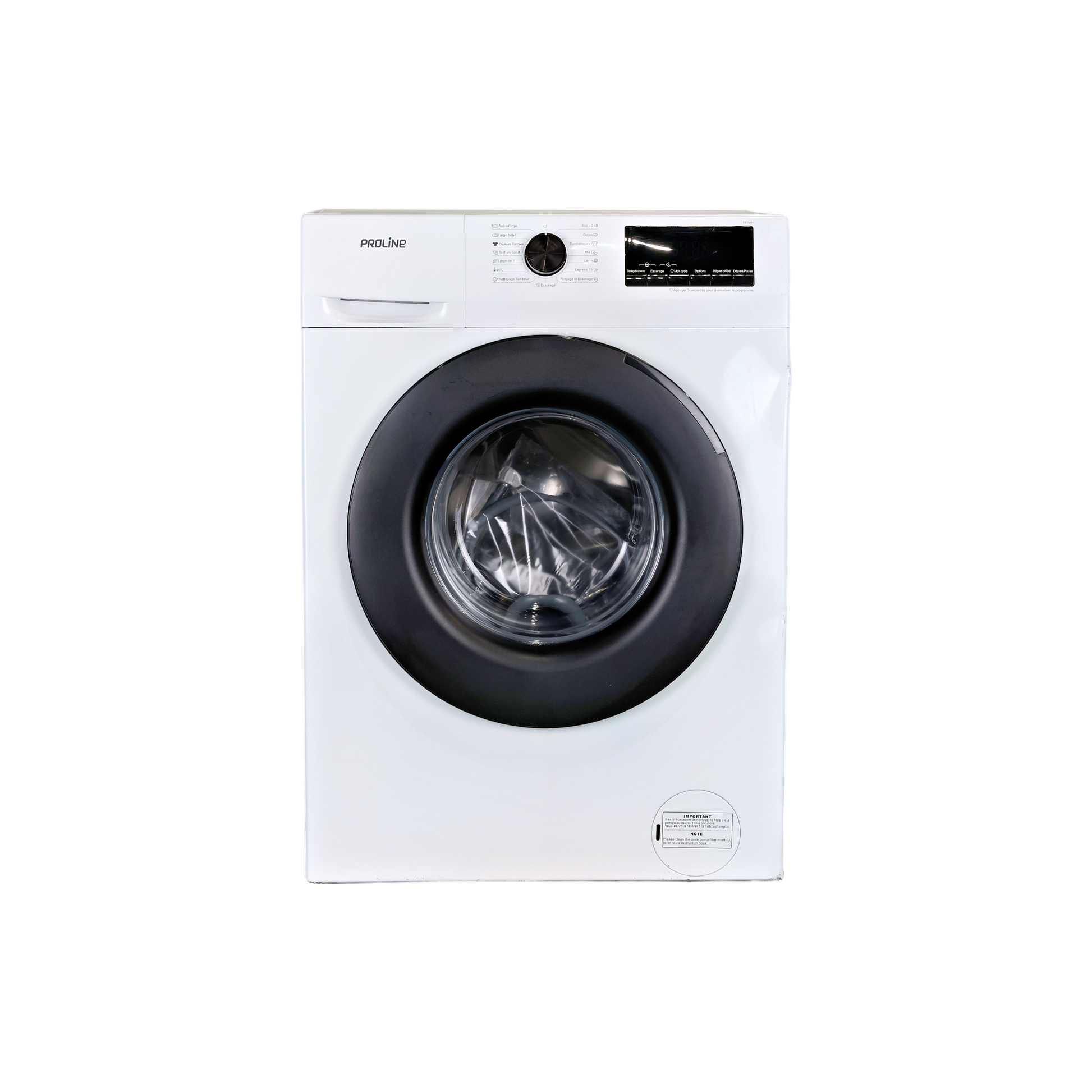 Lave-Linge Hublot 7 kg Reconditionné PROLINE FP7WH : vue de face