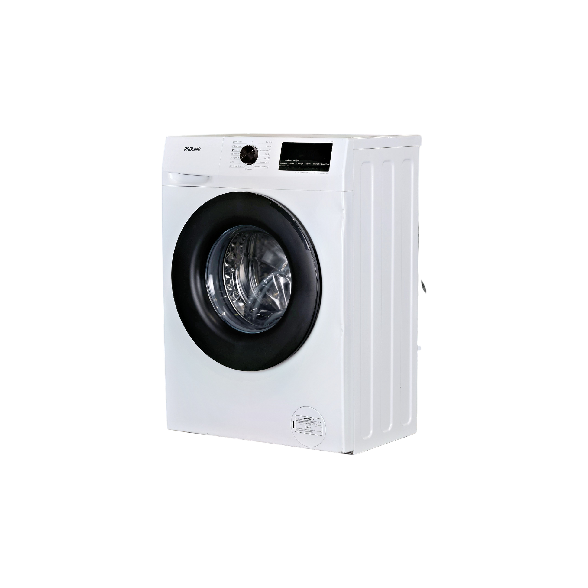 Lave-Linge Hublot 7 kg Reconditionné PROLINE FP7WH : vue du côté gauche