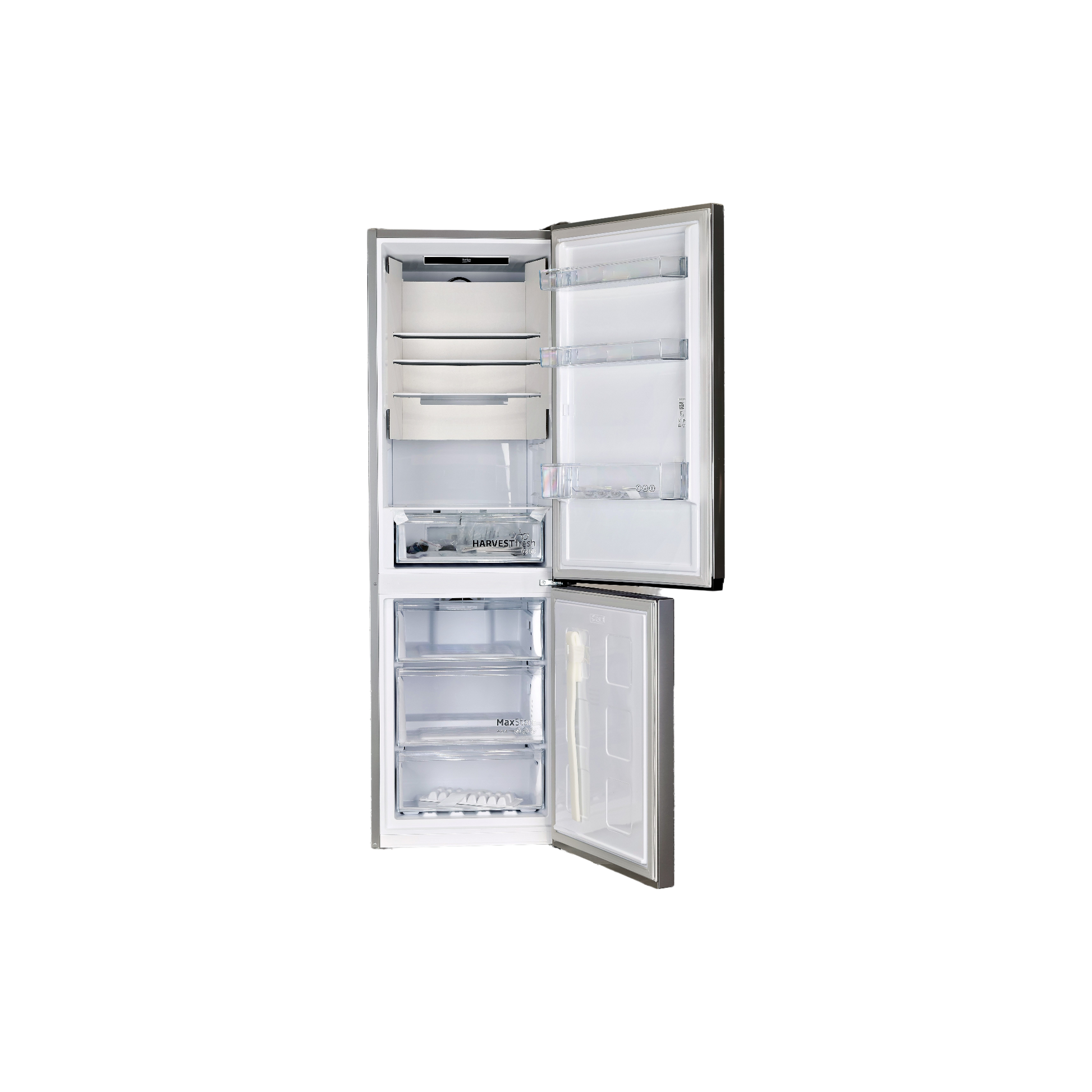 Réfrigérateur Avec Congélateur 316 L Reconditionné BEKO B5RCNE366HXB1 : vue de l'intérieur