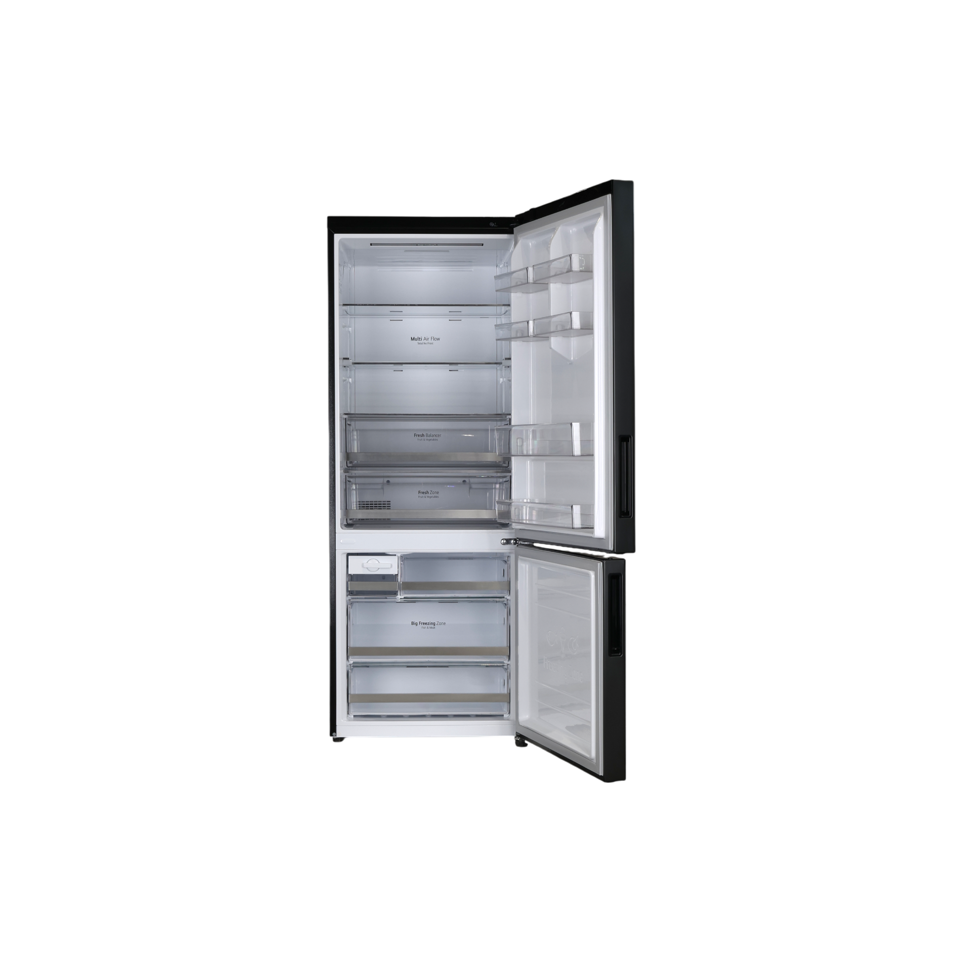 Réfrigérateur Avec Congélateur 462 L Reconditionné LG GBB569MCAZN : vue de l'intérieur