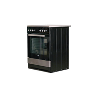 Cuisinière Vitrocéramique  Reconditionné BEKO FSE67301XCS : vue du côté gauche