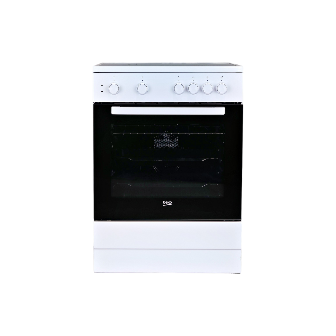 Cuisinière Vitrocéramique  Reconditionné BEKO FSM67010GW : vue de face