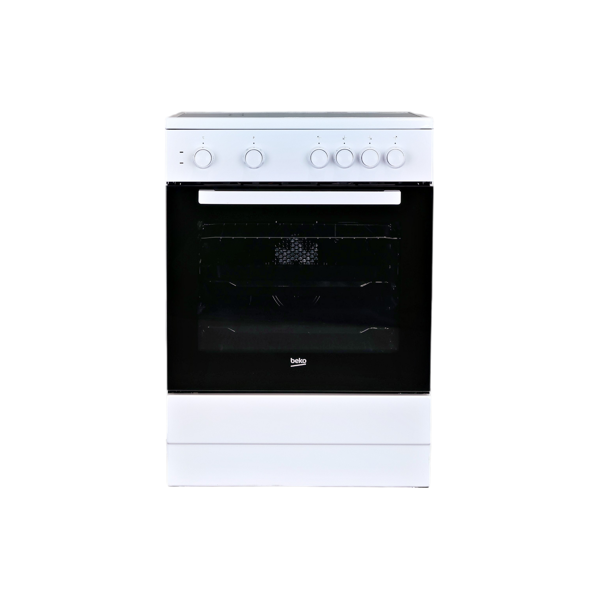 Cuisinière Vitrocéramique  Reconditionné BEKO FSM67010GW : vue de face