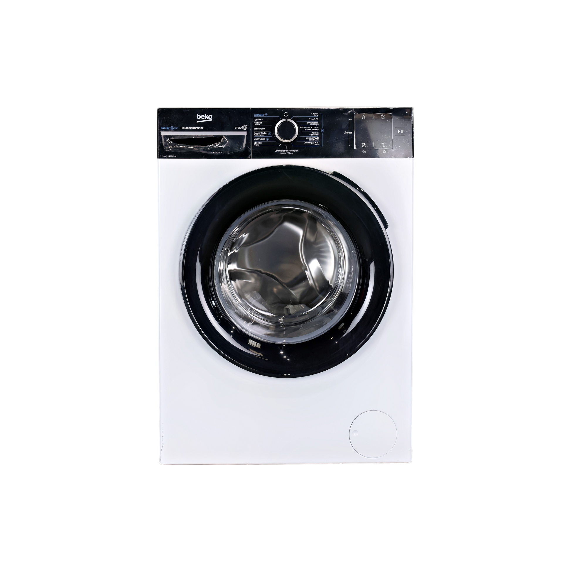 Lave-Linge Hublot 9 kg Reconditionné BEKO BM3WFT3941B : vue de face
