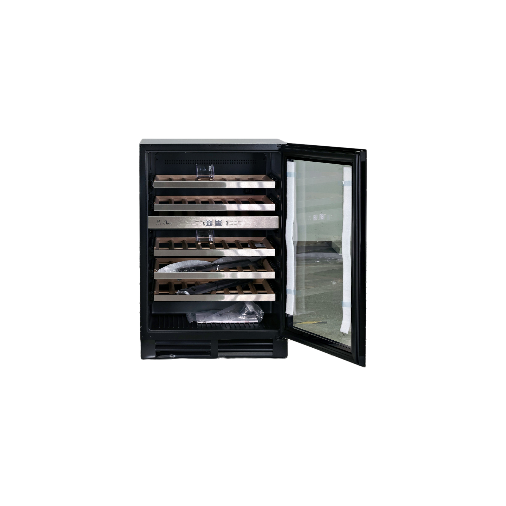 Cave À Vin Encastrable 46 Bouteilles Reconditionné LE CHAI LBN468 : vue de l'intérieur