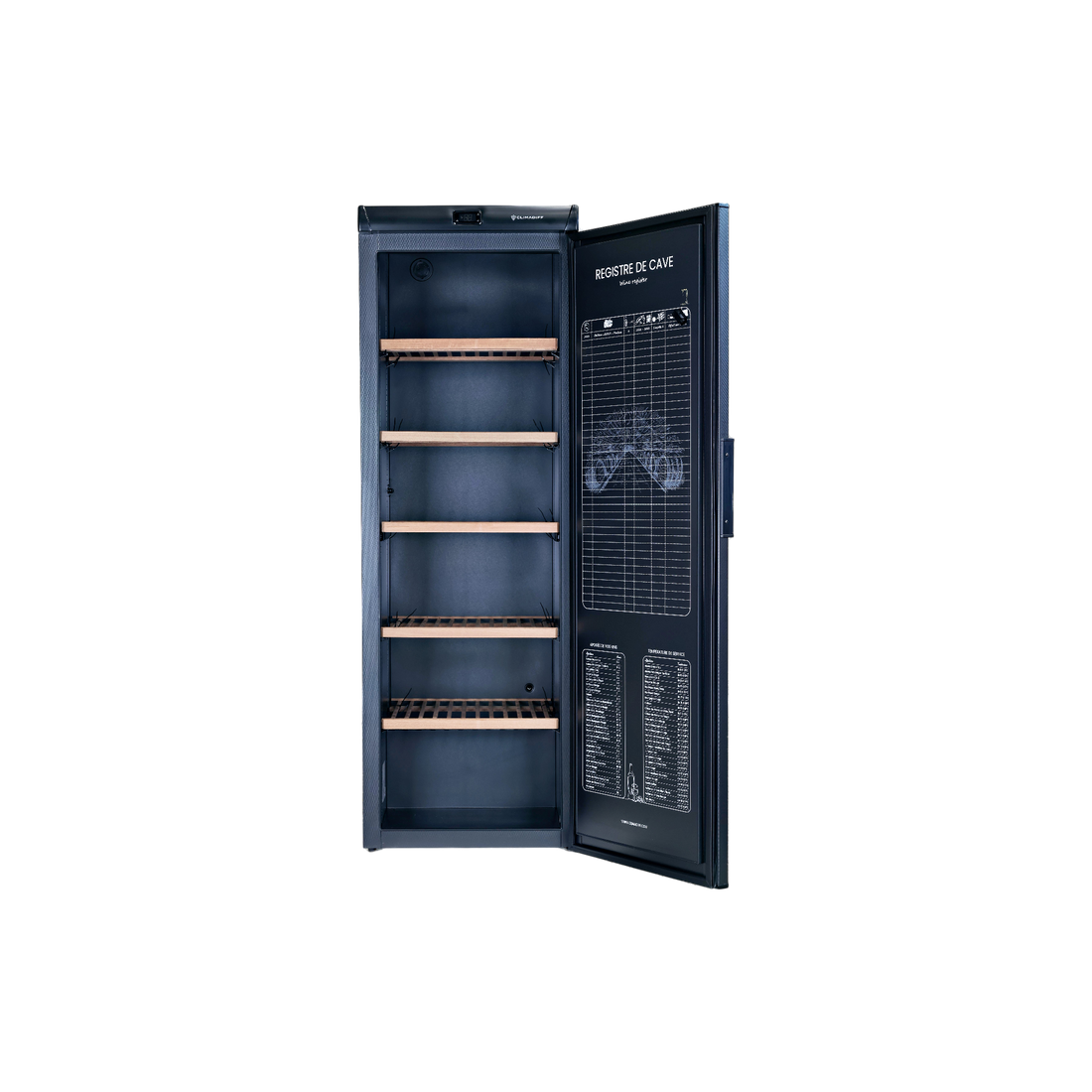 Cave À Vin De Vieillissement 264 Bouteilles Reconditionné CLIMADIFF RESERVE275F : vue de l'intérieur