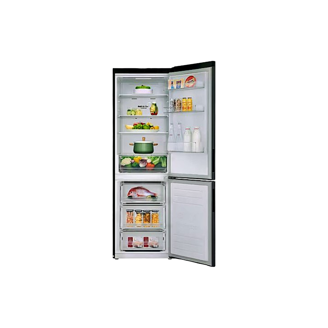 Réfrigérateur Avec Congélateur 341 L Reconditionné LG GBP31DSLEC : vue du côté droit