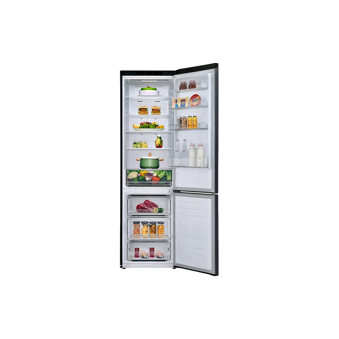 Réfrigérateur Avec Congélateur 384 L Reconditionné LG GBP62DSSDR : vue de l'intérieur