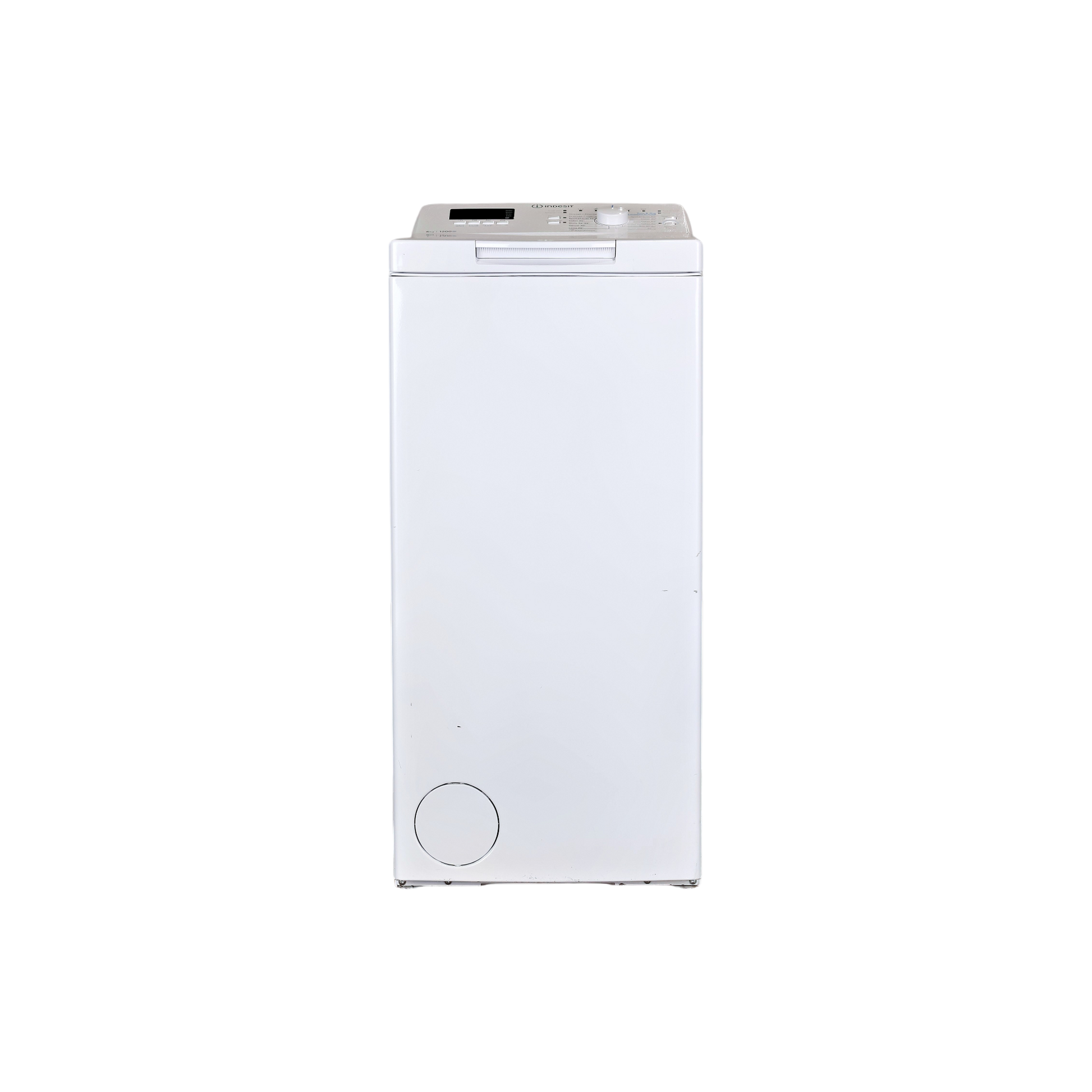 Lave-Linge Top 6 kg Reconditionné INDESIT BTWHS62400FRN : vue de face