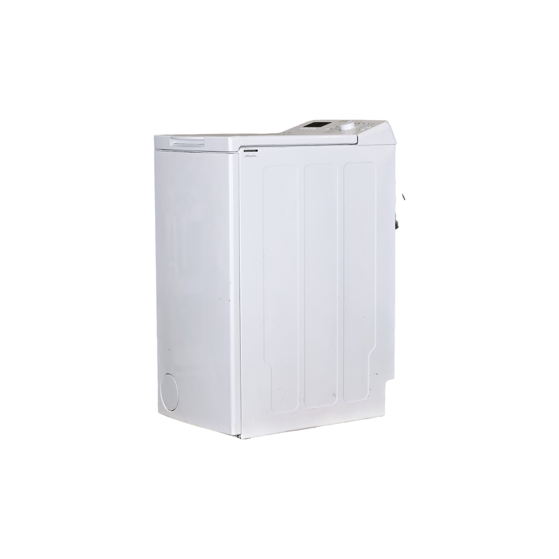 Lave-Linge Top 6 kg Reconditionné INDESIT BTWHS62400FRN : vue du côté gauche