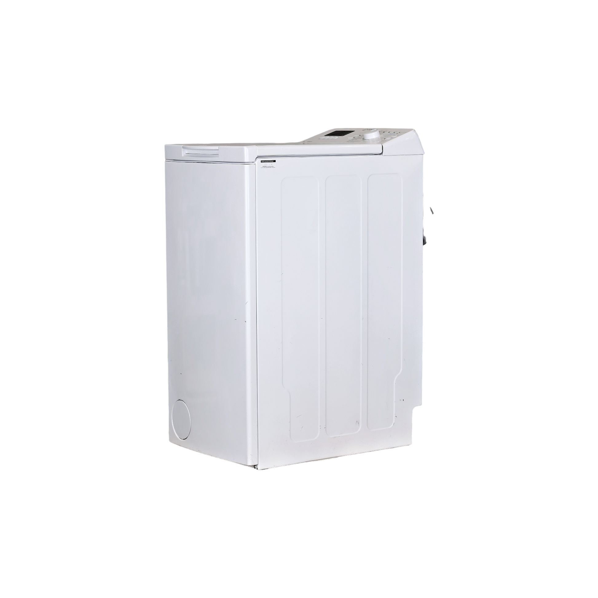 Lave-Linge Top 6 kg Reconditionné INDESIT BTWHS62400FRN : vue du côté gauche