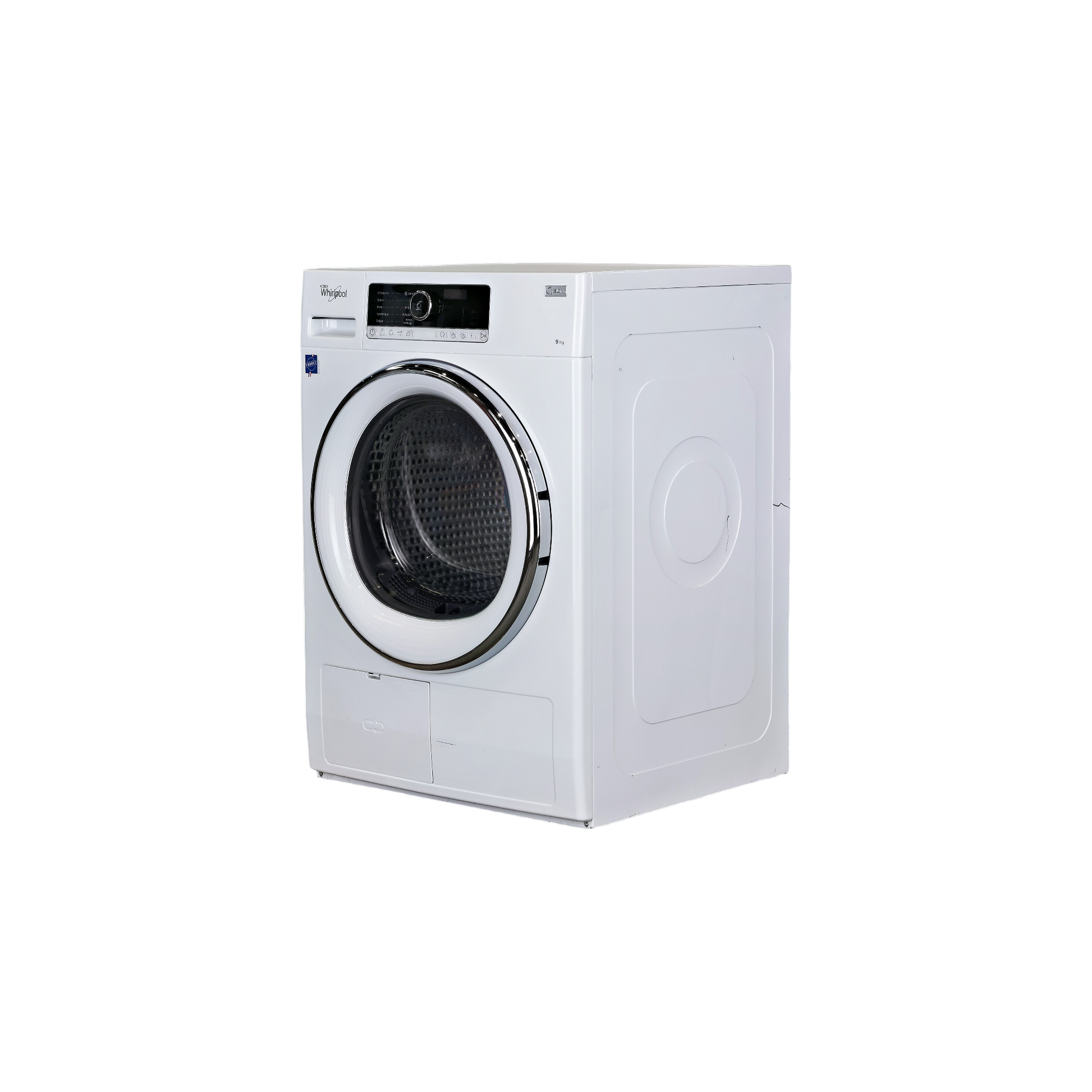Seche-Linge Pompe À Chaleur 9 kg Reconditionné WHIRLPOOL HSCX 90422 : vue du côté gauche