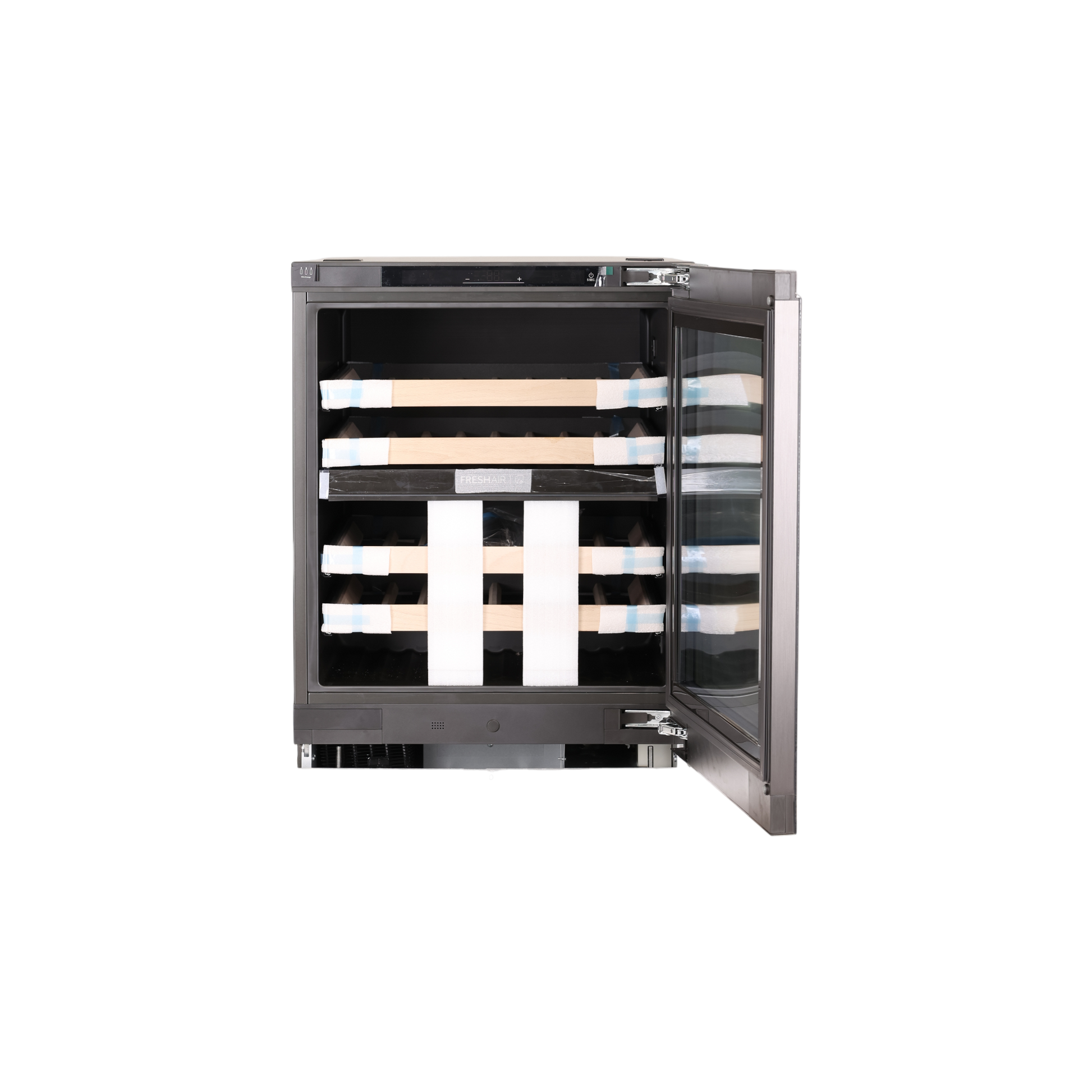 Cave À Vin De Conservation 44 Bouteilles Reconditionné HAIER HUC44GDEH1 : vue de l'intérieur