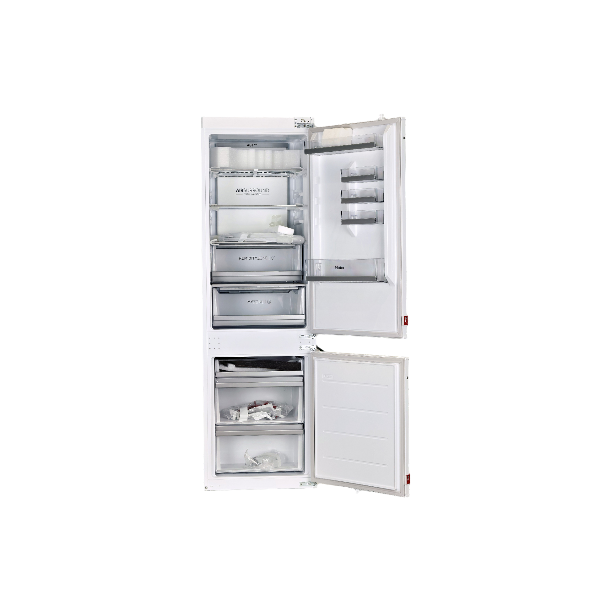 Réfrigérateur Encastrable 268 L Reconditionné HAIER HBW7518DT : vue de l'intérieur