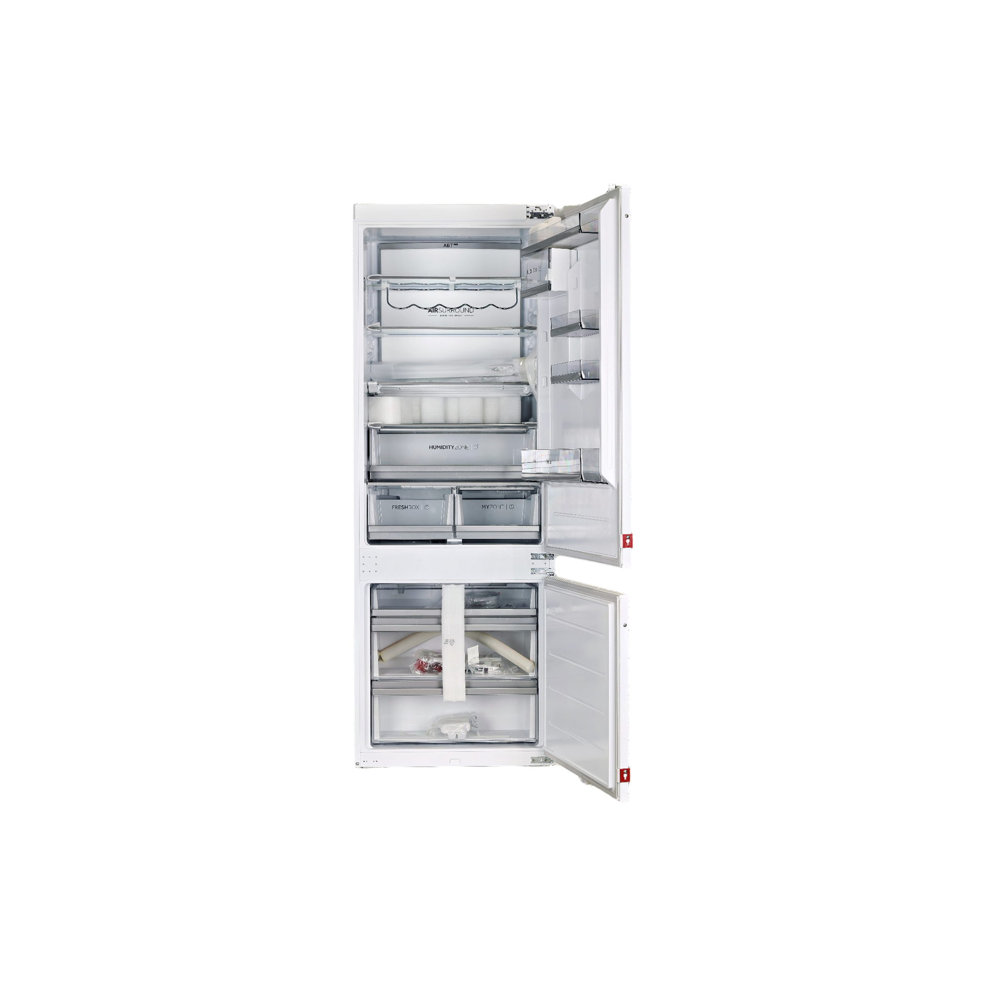 Réfrigérateur Encastrable 400 L Reconditionné HAIER HBW7719C : vue de l'intérieur