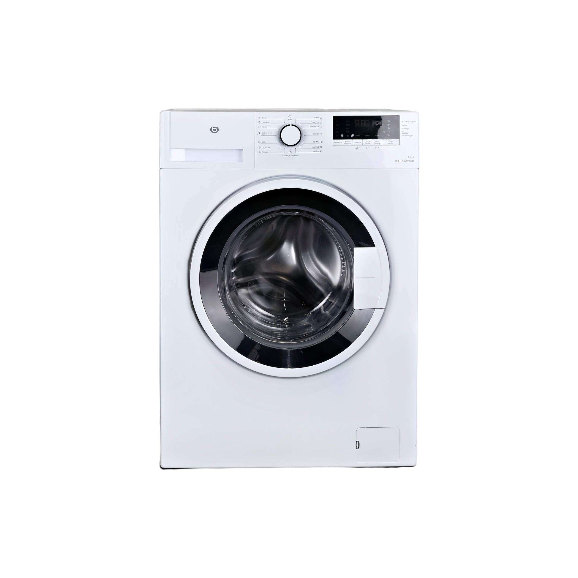 Lave-Linge Hublot 7 kg Reconditionné ESSENTIEL B ELF714-2B : vue de face