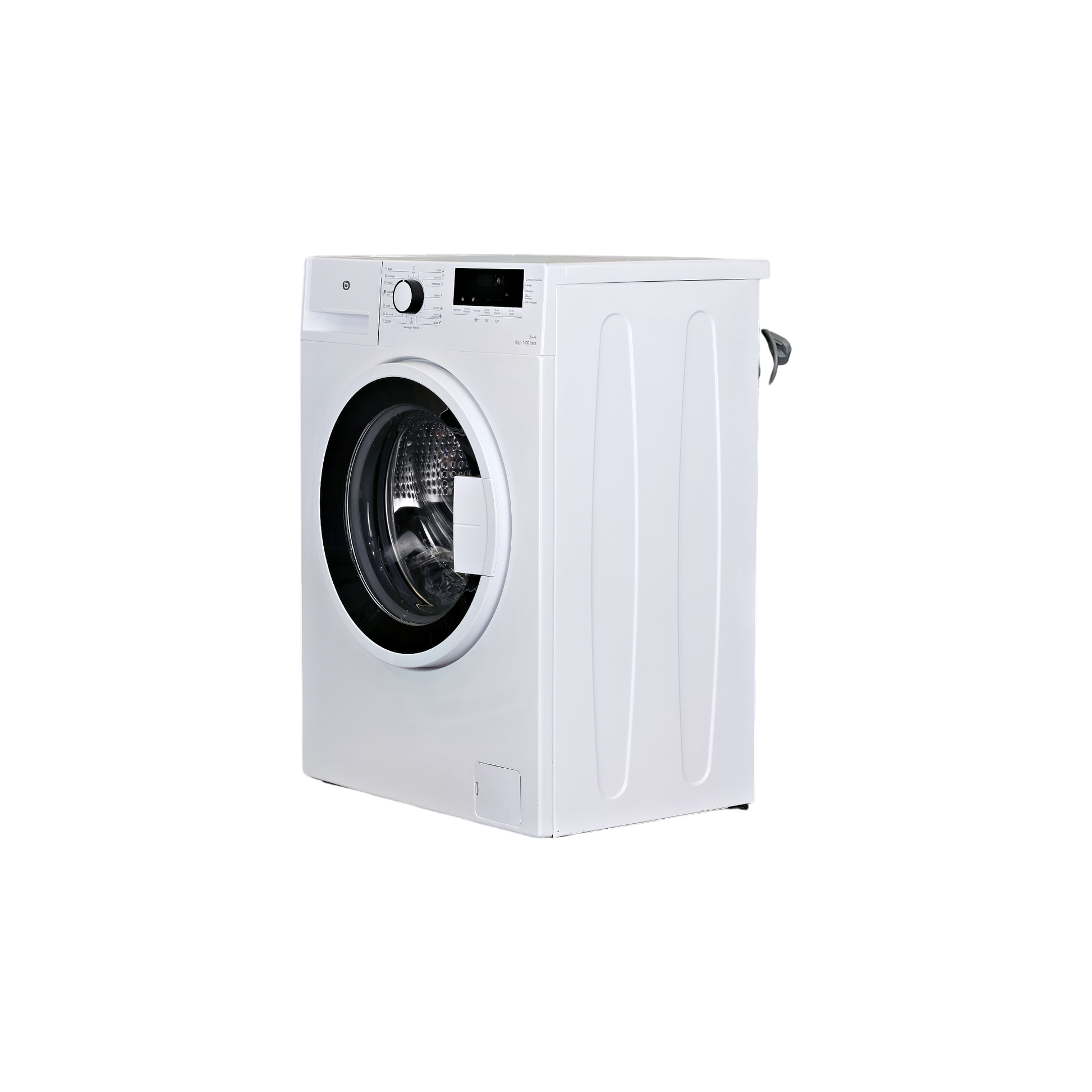 Lave-Linge Hublot 7 kg Reconditionné ESSENTIEL B ELF714-2B : vue du côté gauche