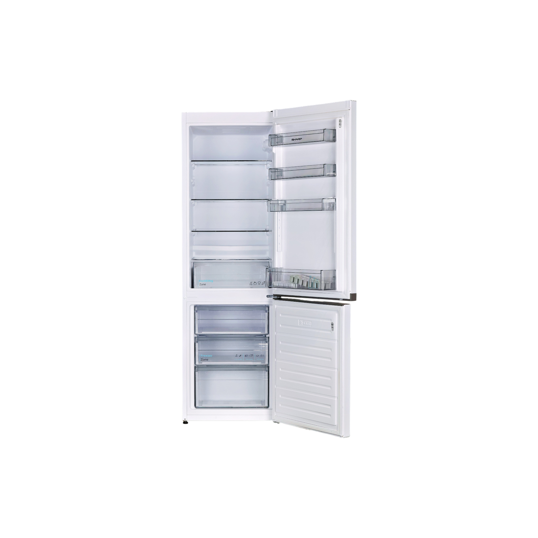 Réfrigérateur Avec Congélateur 268 L Reconditionné SHARP SJ-BB04DTXWF : vue de l'intérieur