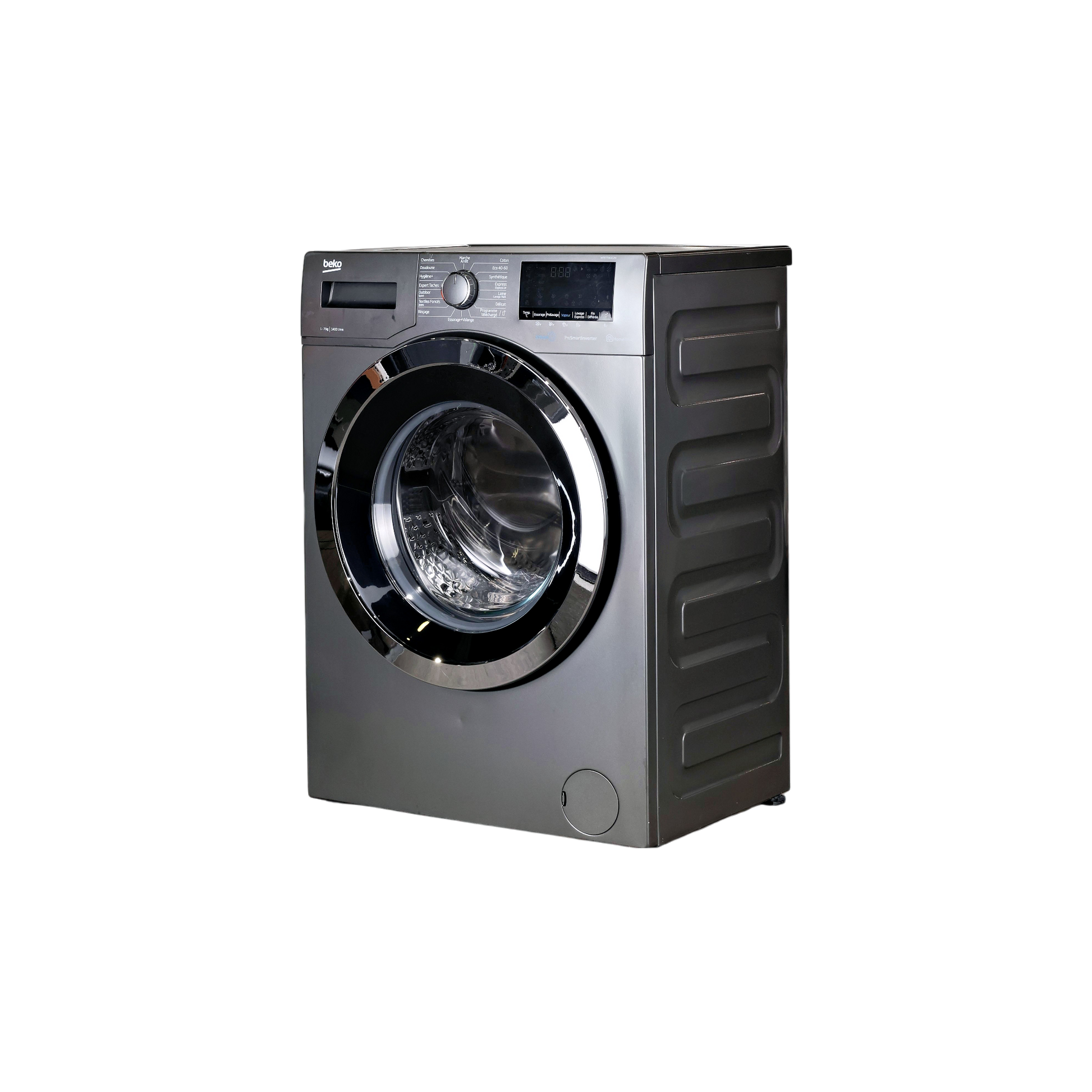 Lave-Linge Hublot 7 kg Reconditionné BEKO WTE7736XC2M : vue du côté gauche