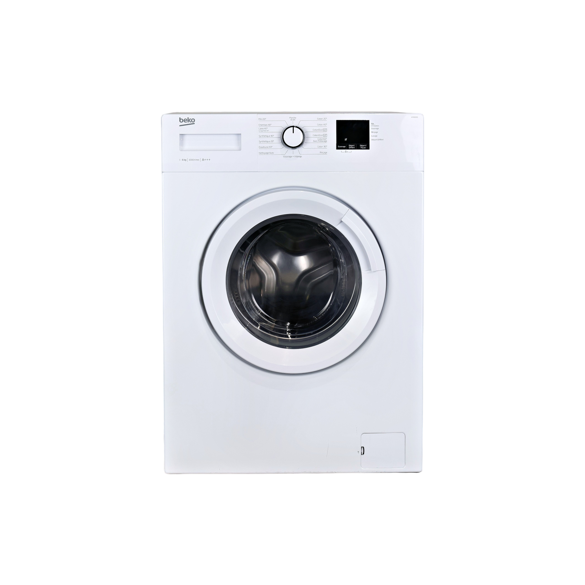Lave-Linge Hublot 6 kg Reconditionné BEKO WM61001 : vue de face