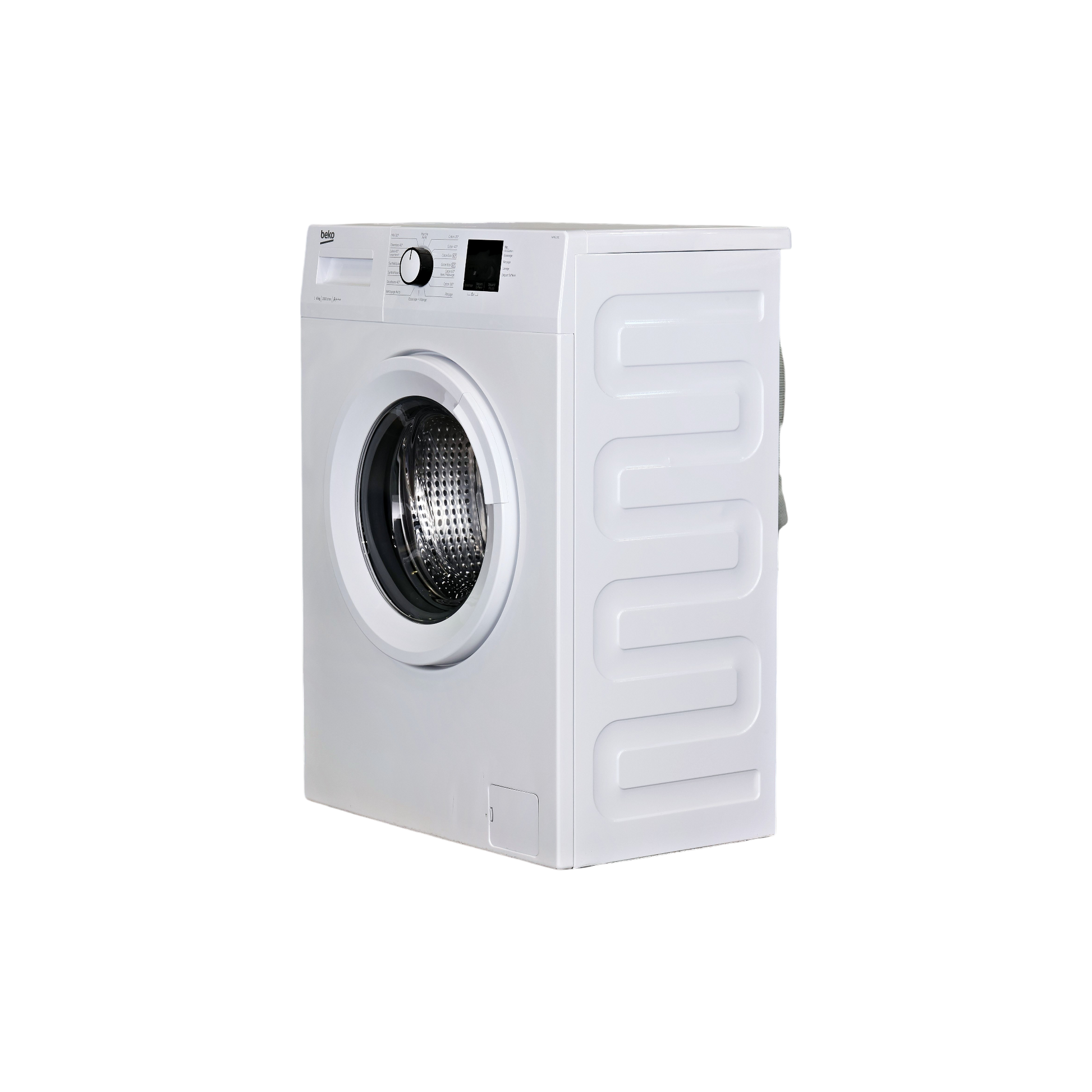 Lave-Linge Hublot 6 kg Reconditionné BEKO WM61001 : vue du côté gauche