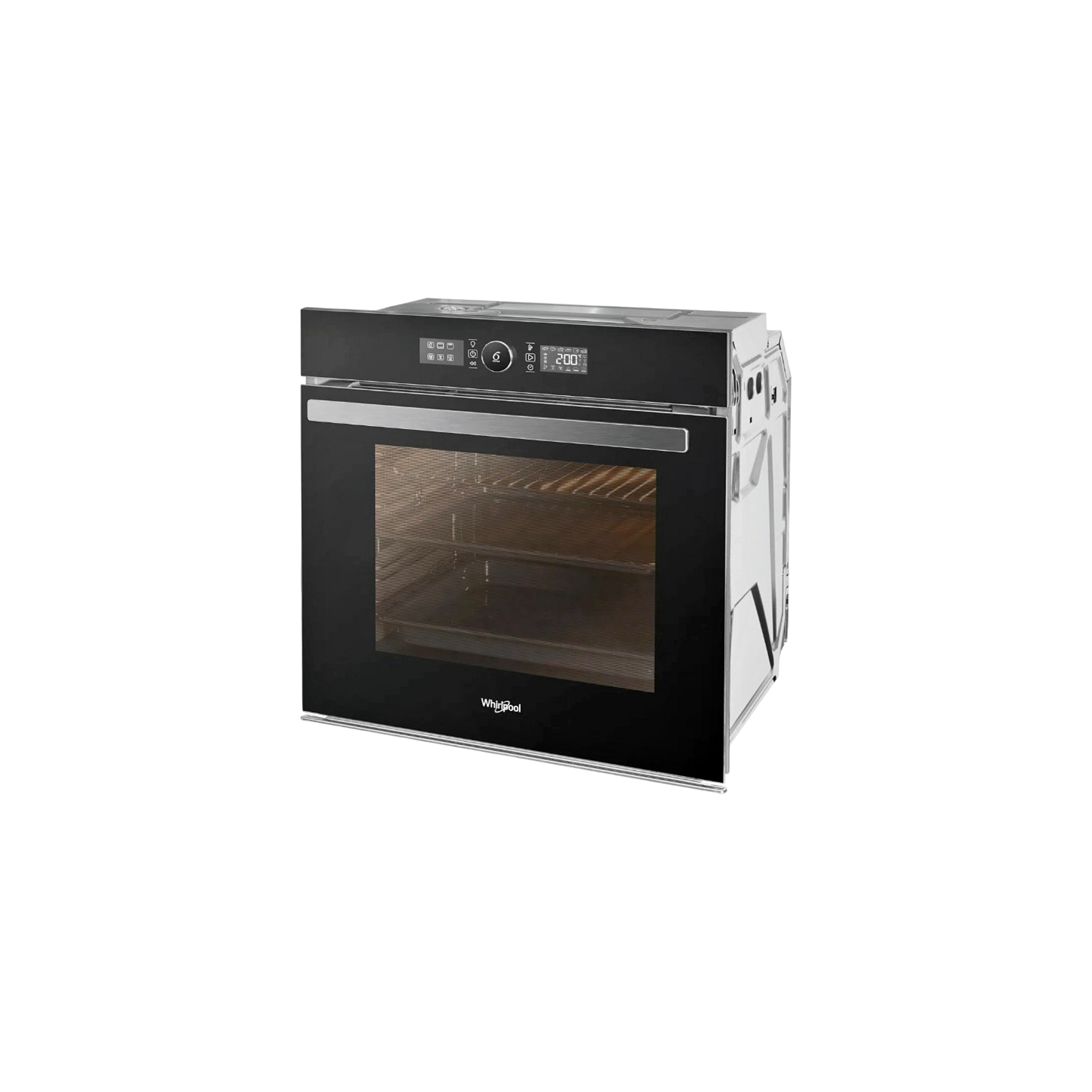 Four Chaleur Tournante 73 L Reconditionné WHIRLPOOL AKZ9 6291 NB : vue du côté gauche