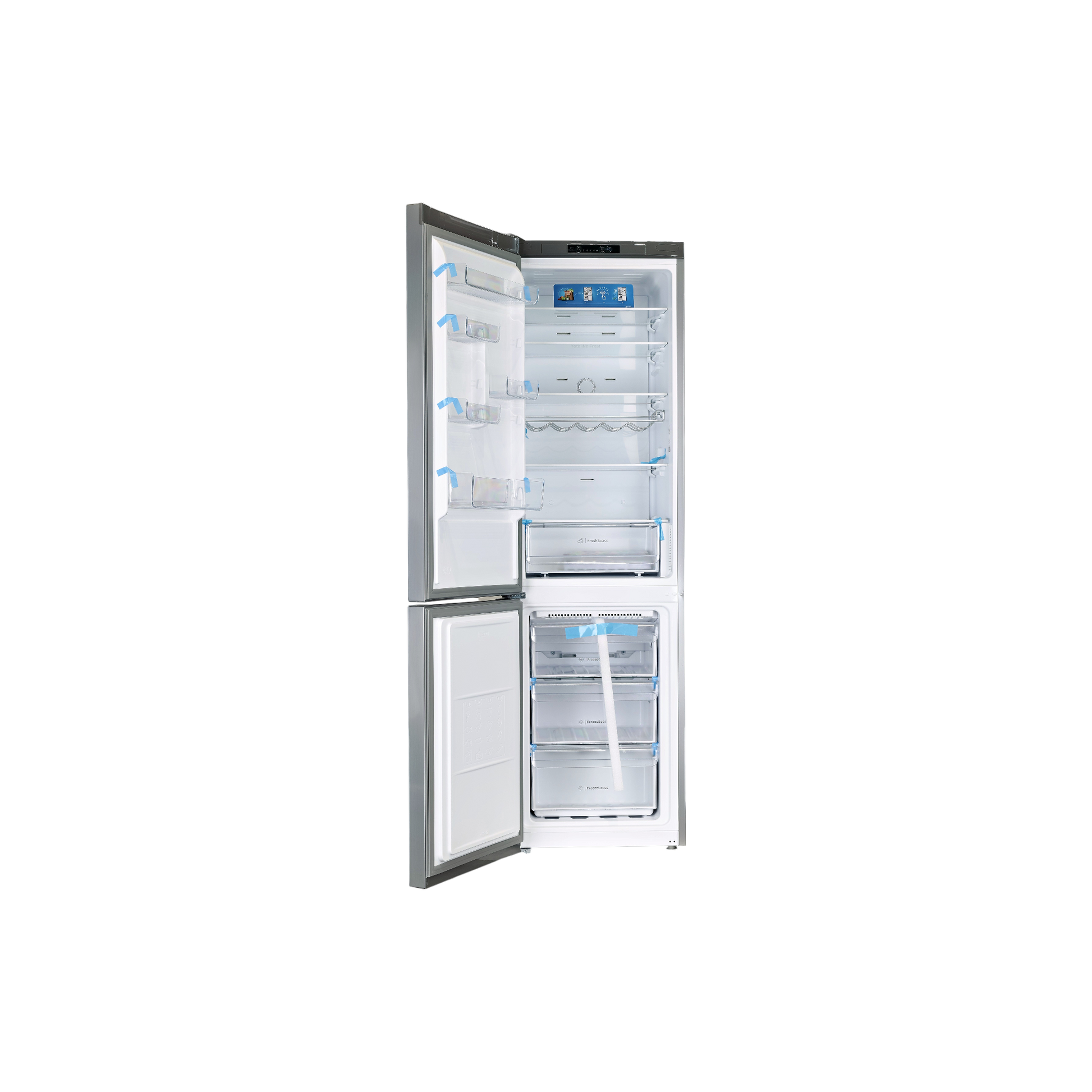 Réfrigérateur Avec Congélateur 367 L Reconditionné INDESIT INFC9 TI22X : vue de l'intérieur