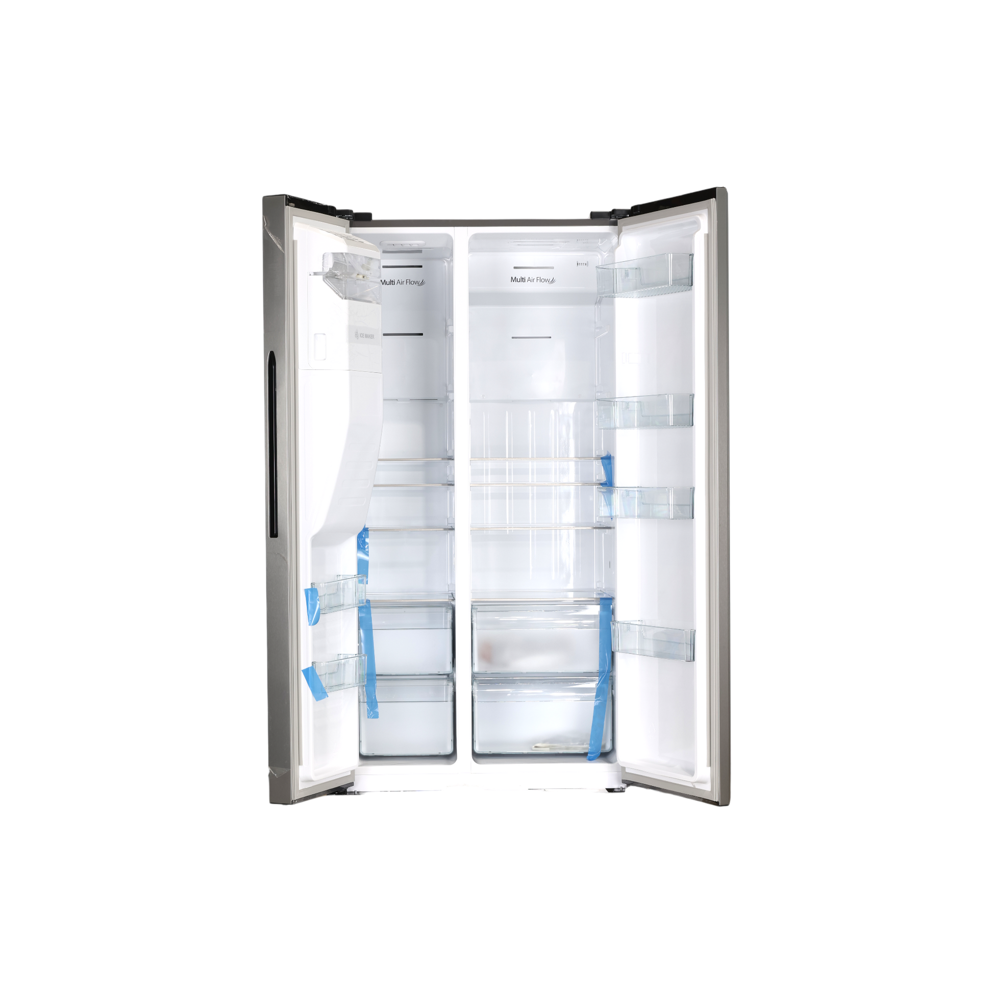 Réfrigérateur Américain 566 L Reconditionné HISENSE RS5P535NPCE : vue de l'intérieur