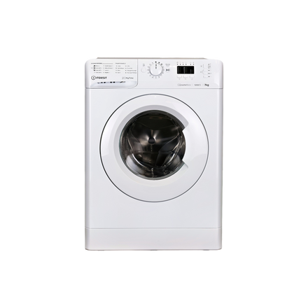 Lave-Linge Hublot 7 kg Reconditionné INDESIT MTWA71296WFR : vue de face