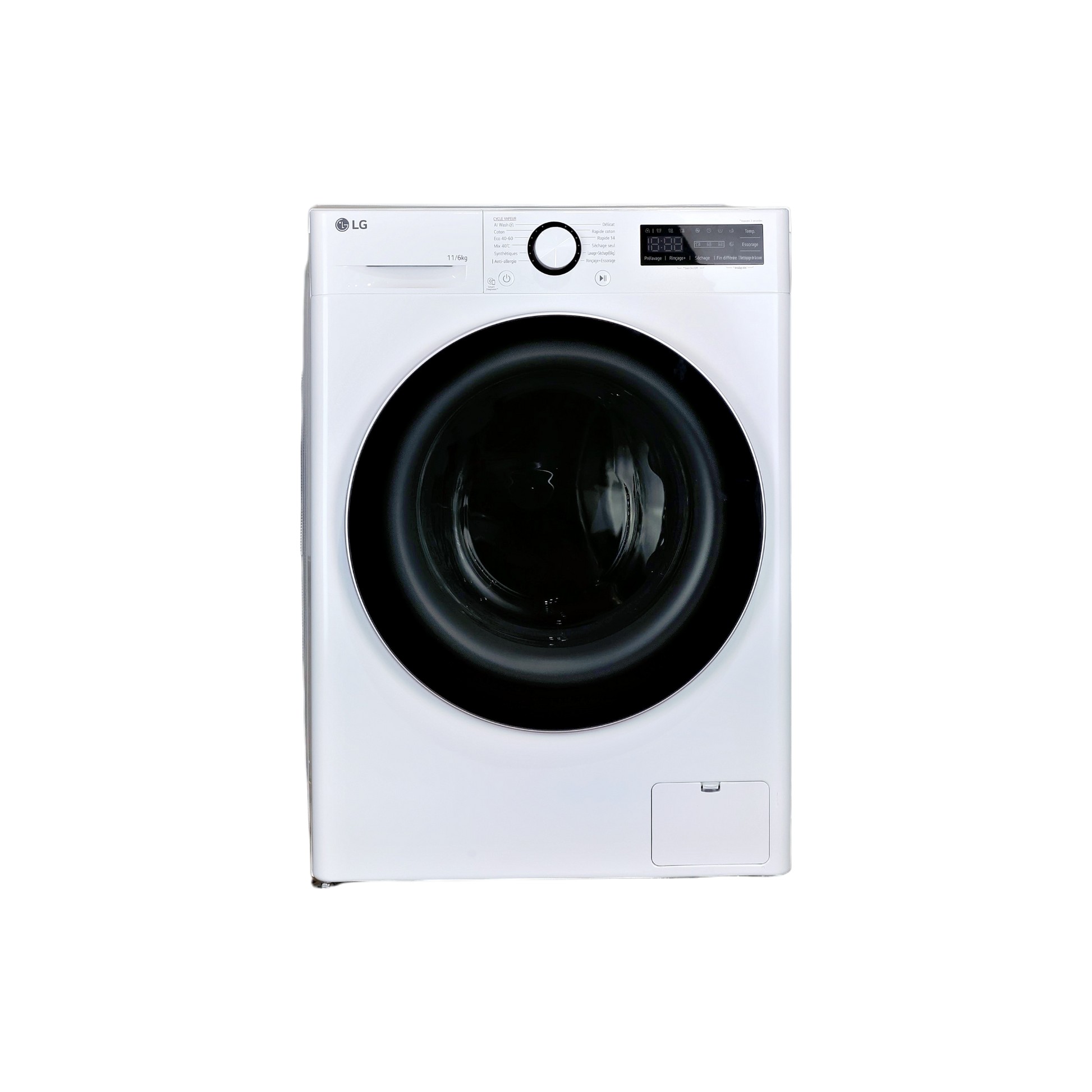 Lave-Linge Sechant 11 kg Reconditionné LG F164R51WRS : vue de face