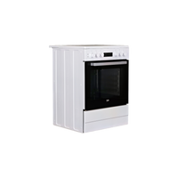 Cuisinière Vitrocéramique  Reconditionné BEKO FSE67300WCS : vue du côté droit