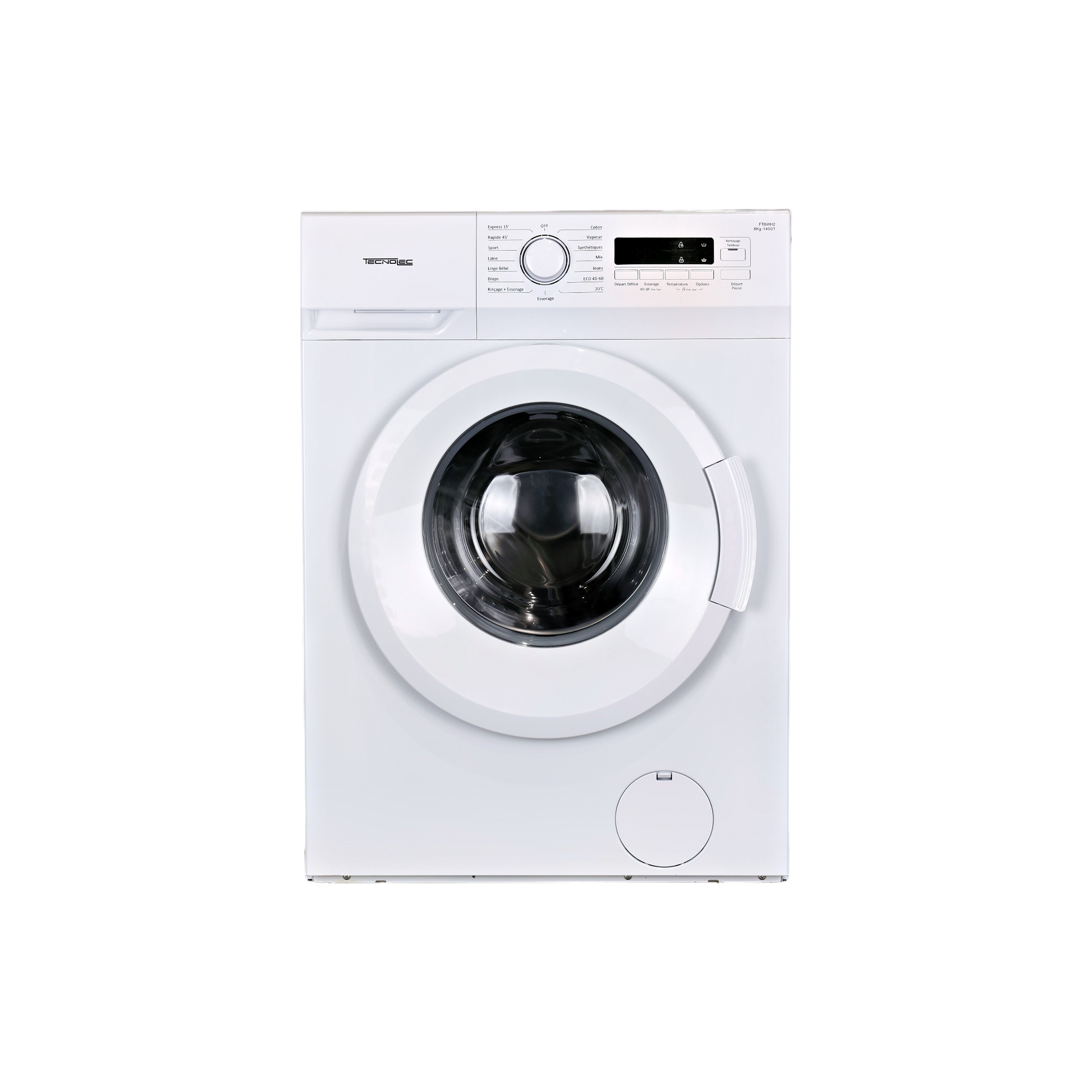 Lave-Linge Hublot 8 kg Reconditionné TECNOLEC FT8WH2 : vue de face