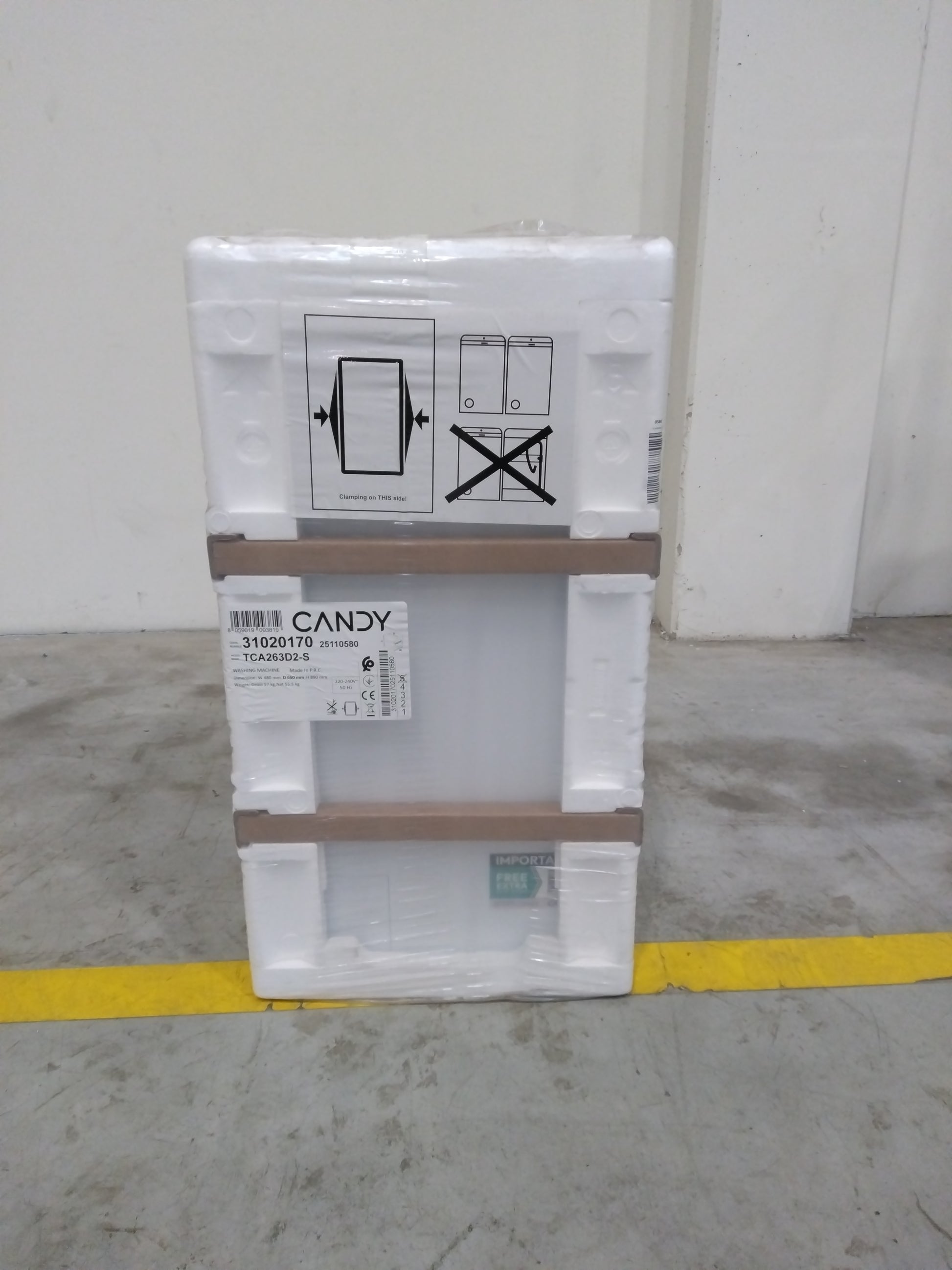 Lave-Linge Top 6 kg Reconditionné CANDY TCA263D2-S : détails