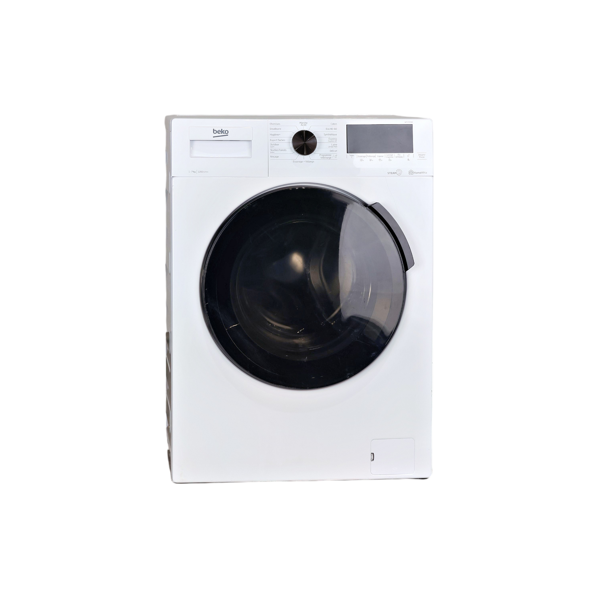 Lave-Linge Hublot 7 kg Reconditionné BEKO WTS7201W : vue de face