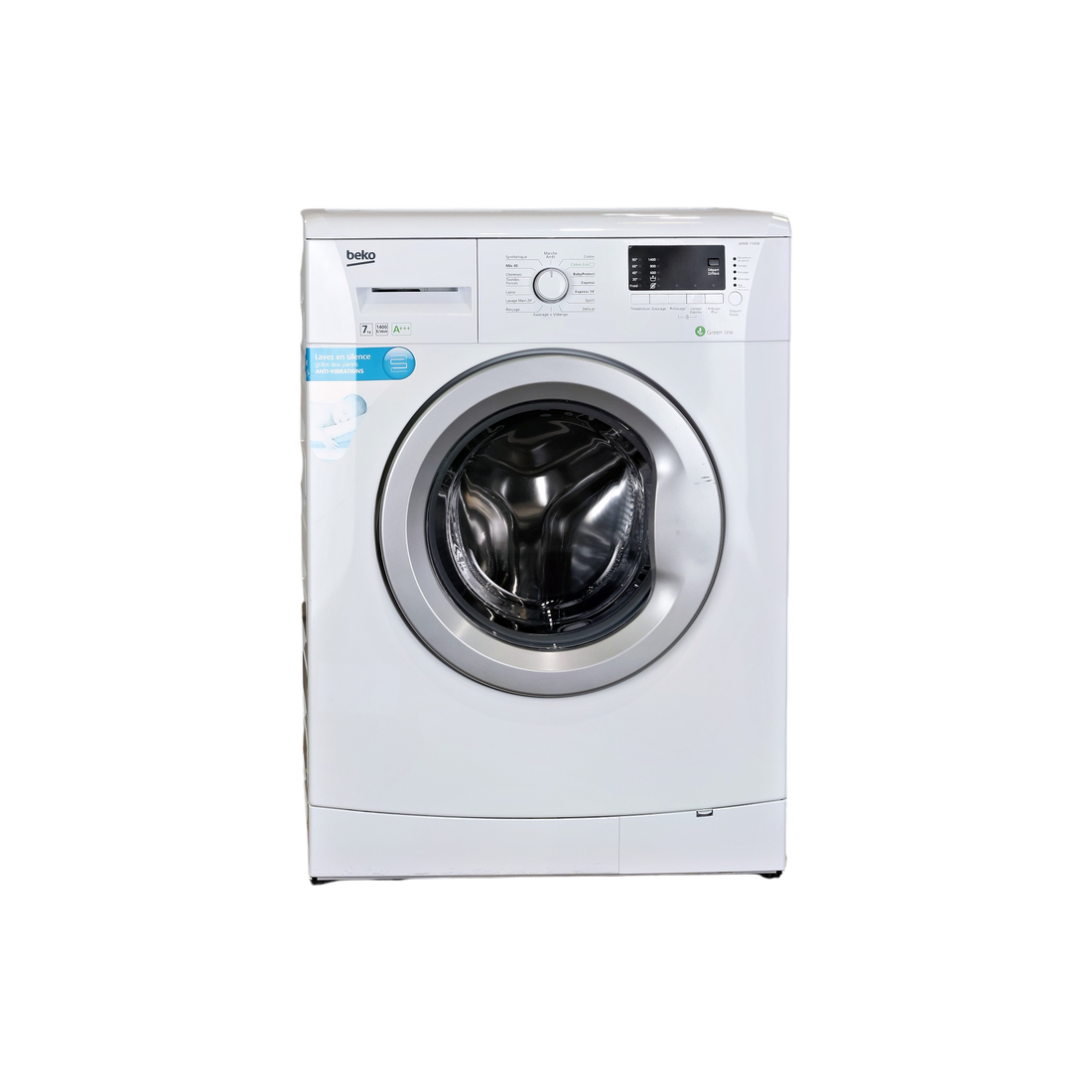 Lave-Linge Hublot 7 kg Reconditionné BEKO WMB71436 : vue de face