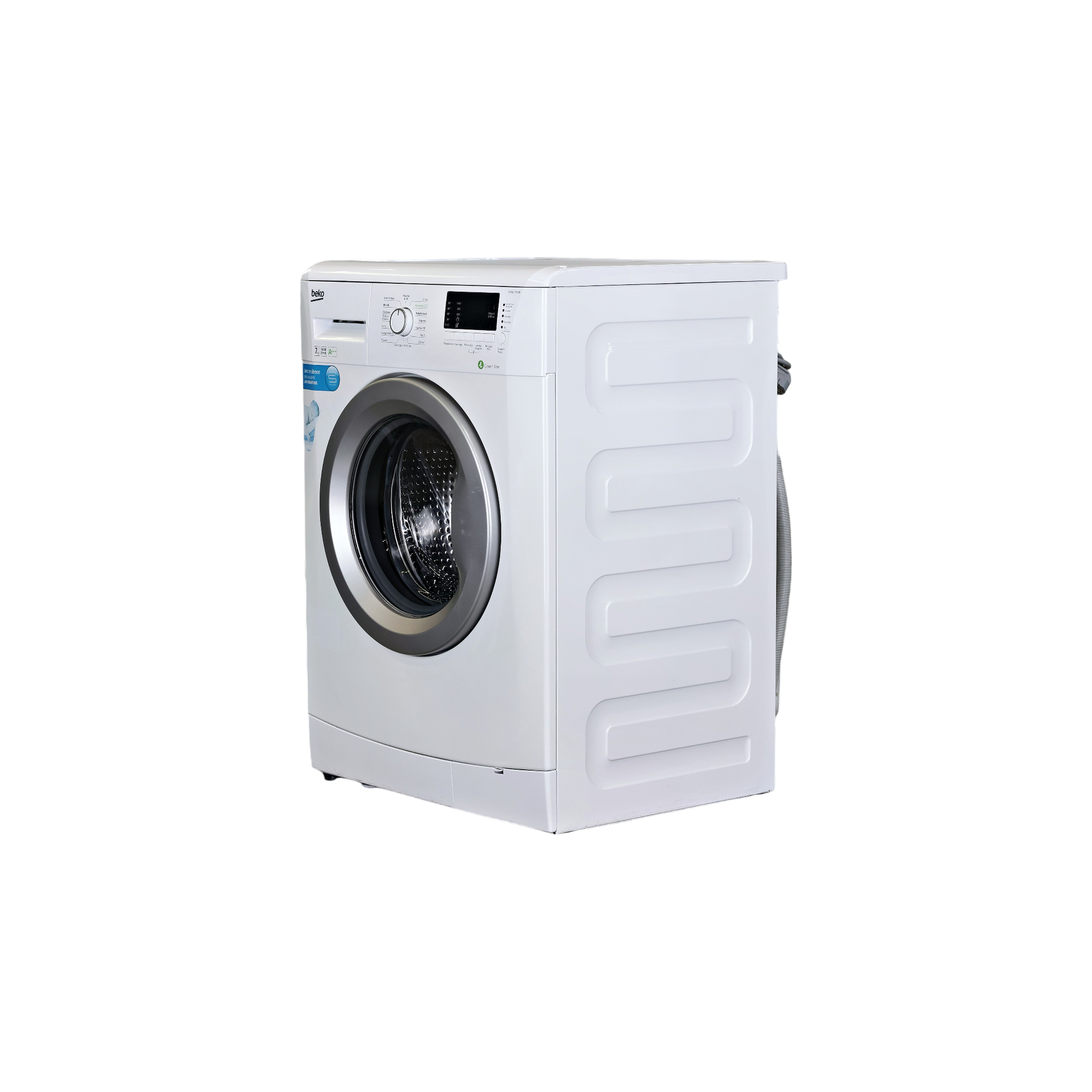 Lave-Linge Hublot 7 kg Reconditionné BEKO WMB71436 : vue du côté gauche