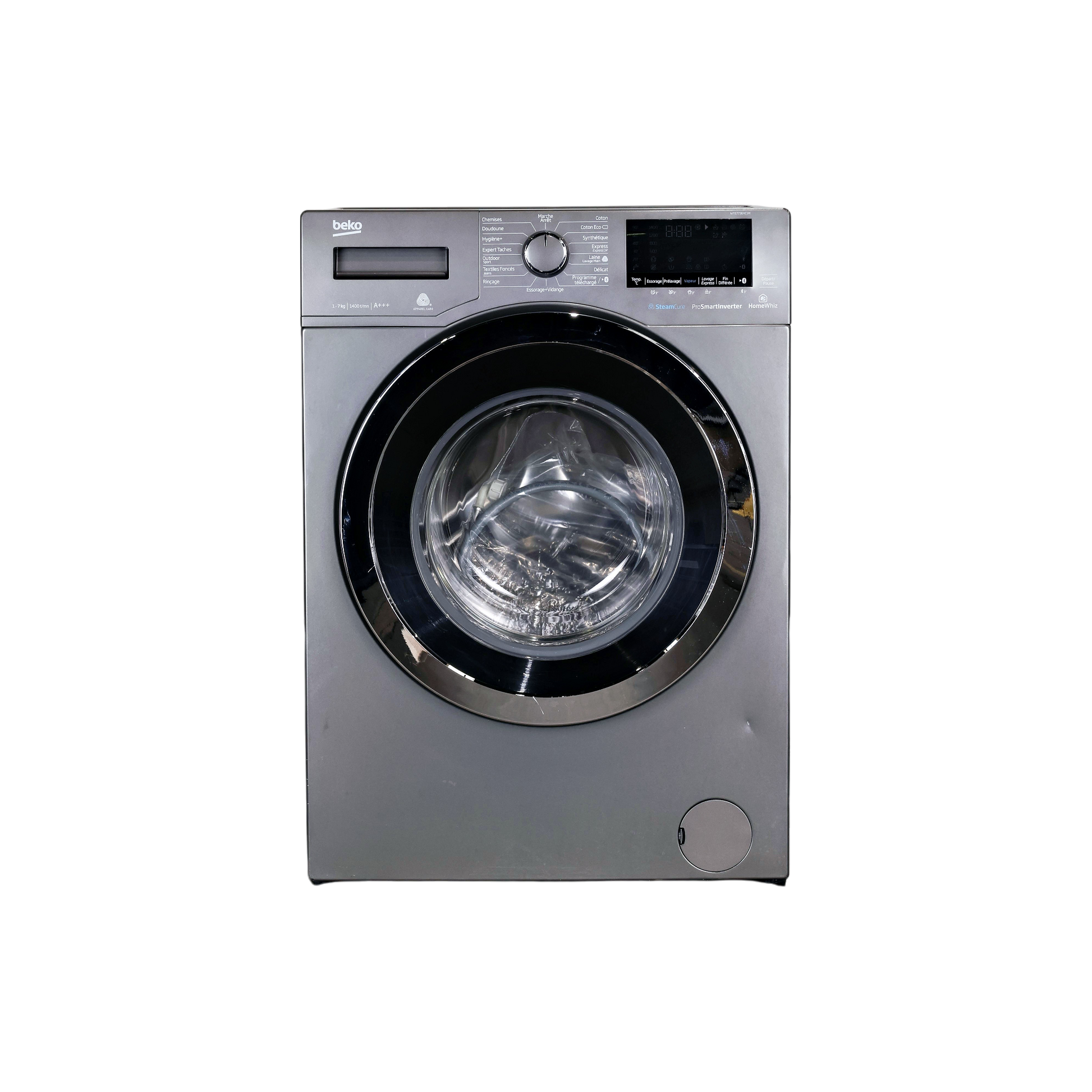 Lave-Linge Hublot 7 kg Reconditionné BEKO WTE7736XC1M : vue de face
