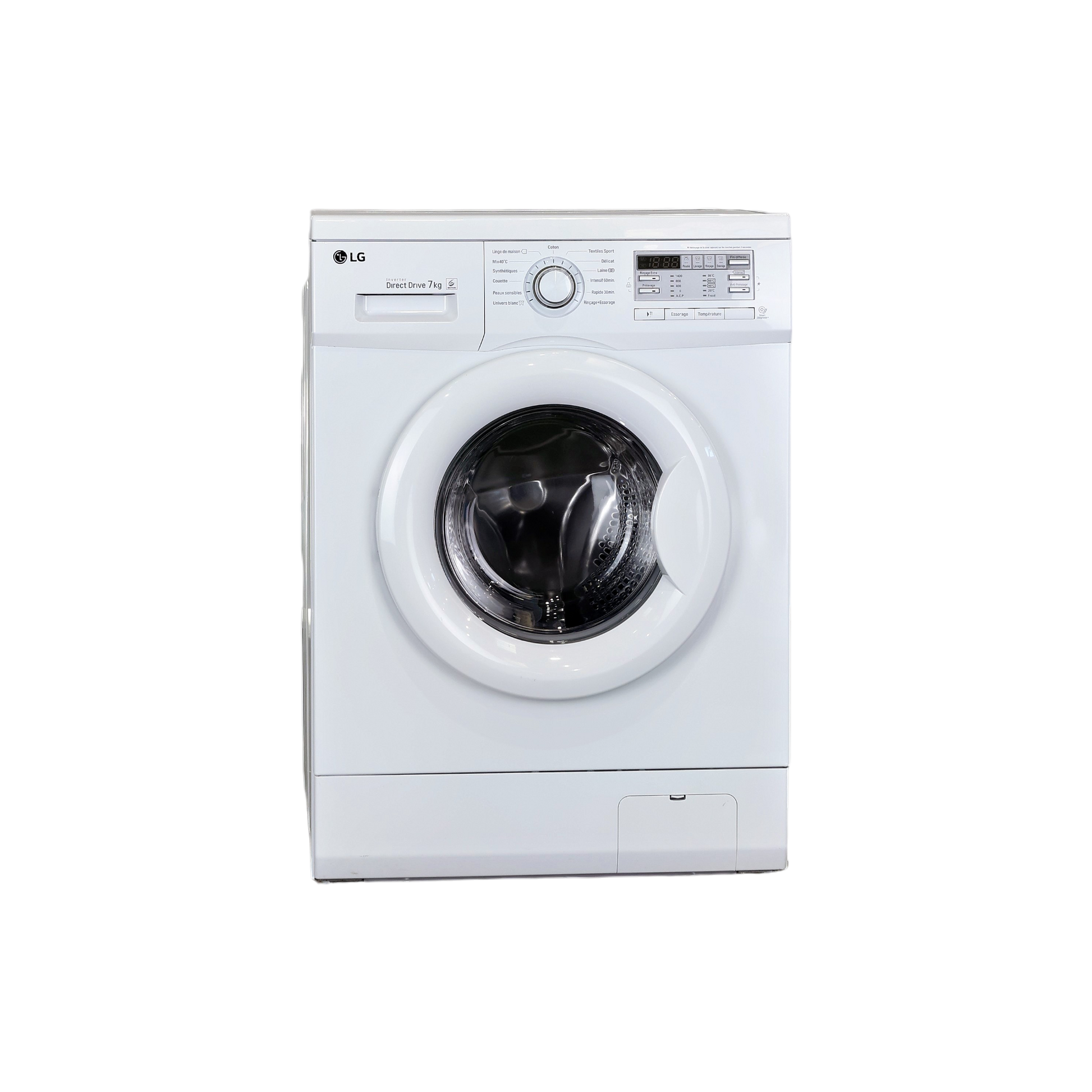 Lave-Linge Hublot 7 kg Reconditionné LG F74B80WH : vue de face