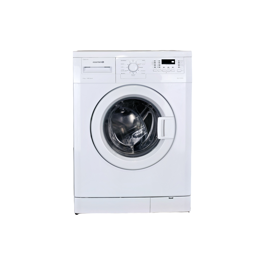 Lave-Linge Hublot 6 kg Reconditionné ESSENTIEL B ELF 614D4 : vue de face