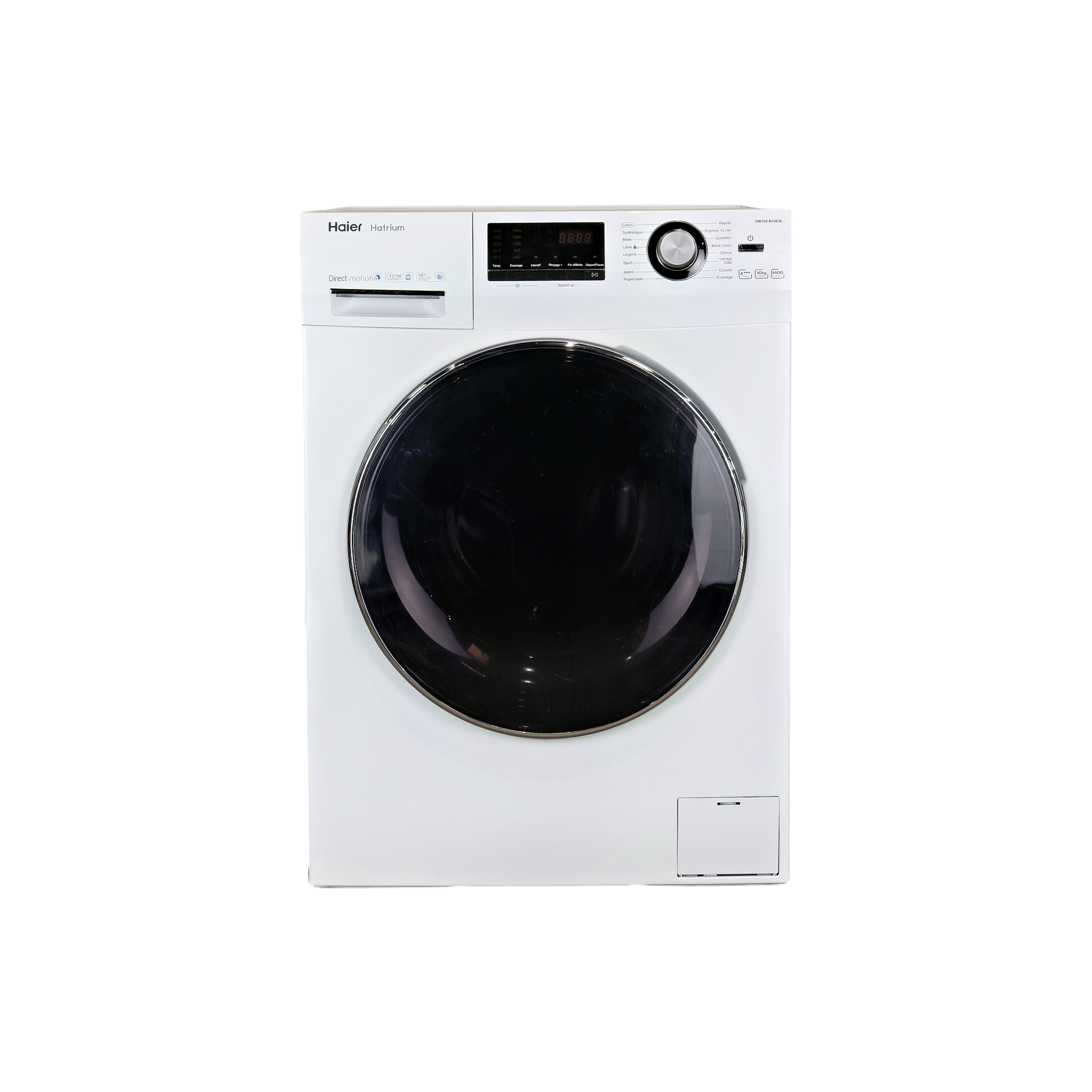 Lave-Linge Hublot 10 kg Reconditionné HAIER HW100-B14636 : vue de face