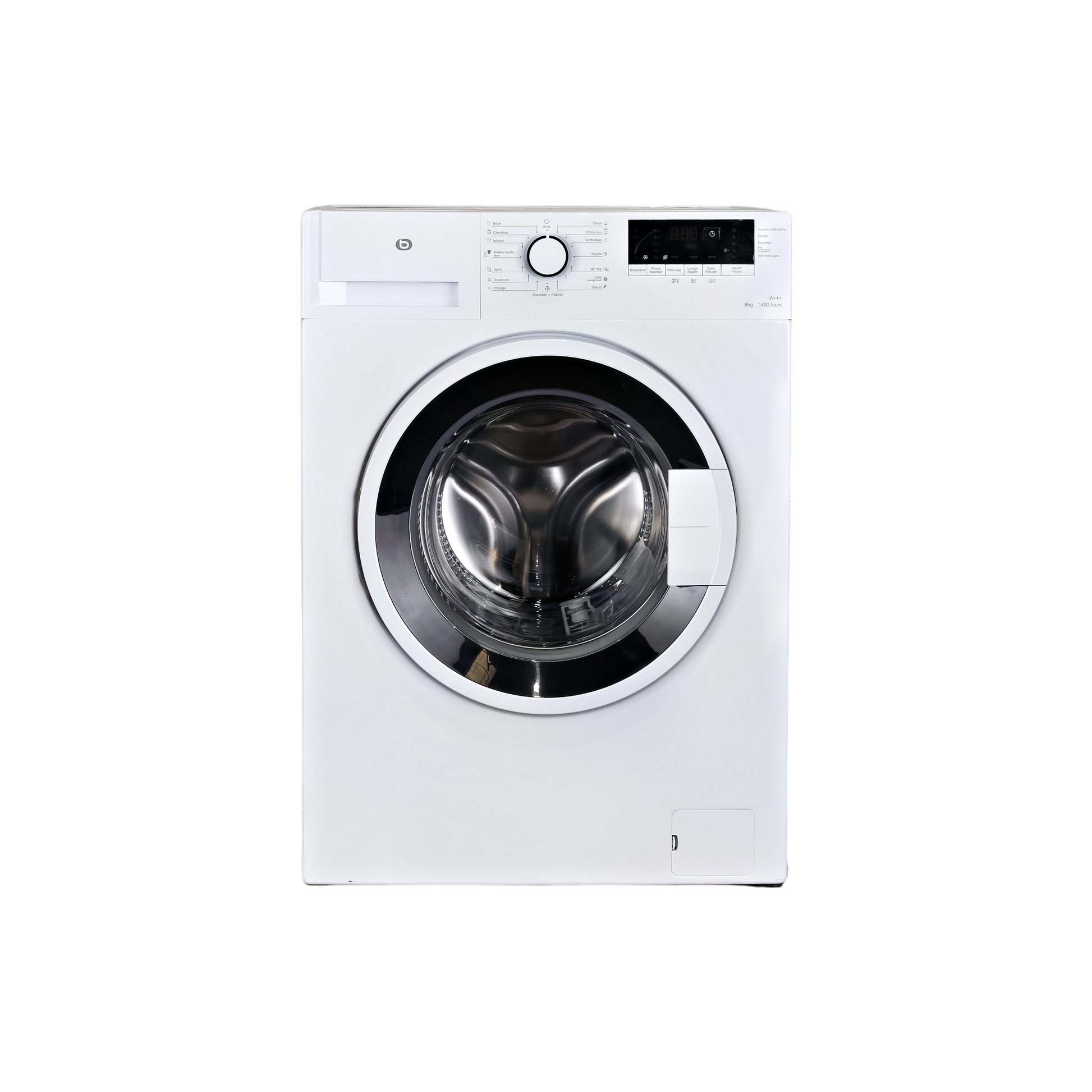 Lave-Linge Hublot 8 kg Reconditionné ESSENTIEL B EELF814-1B : vue de face